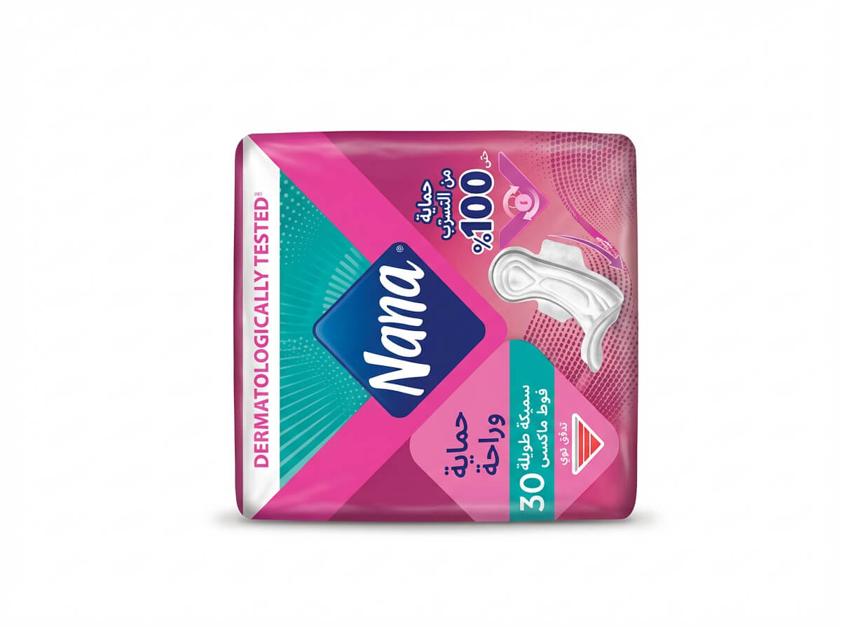 Nana Thick Long Maxi Pad 30 Count