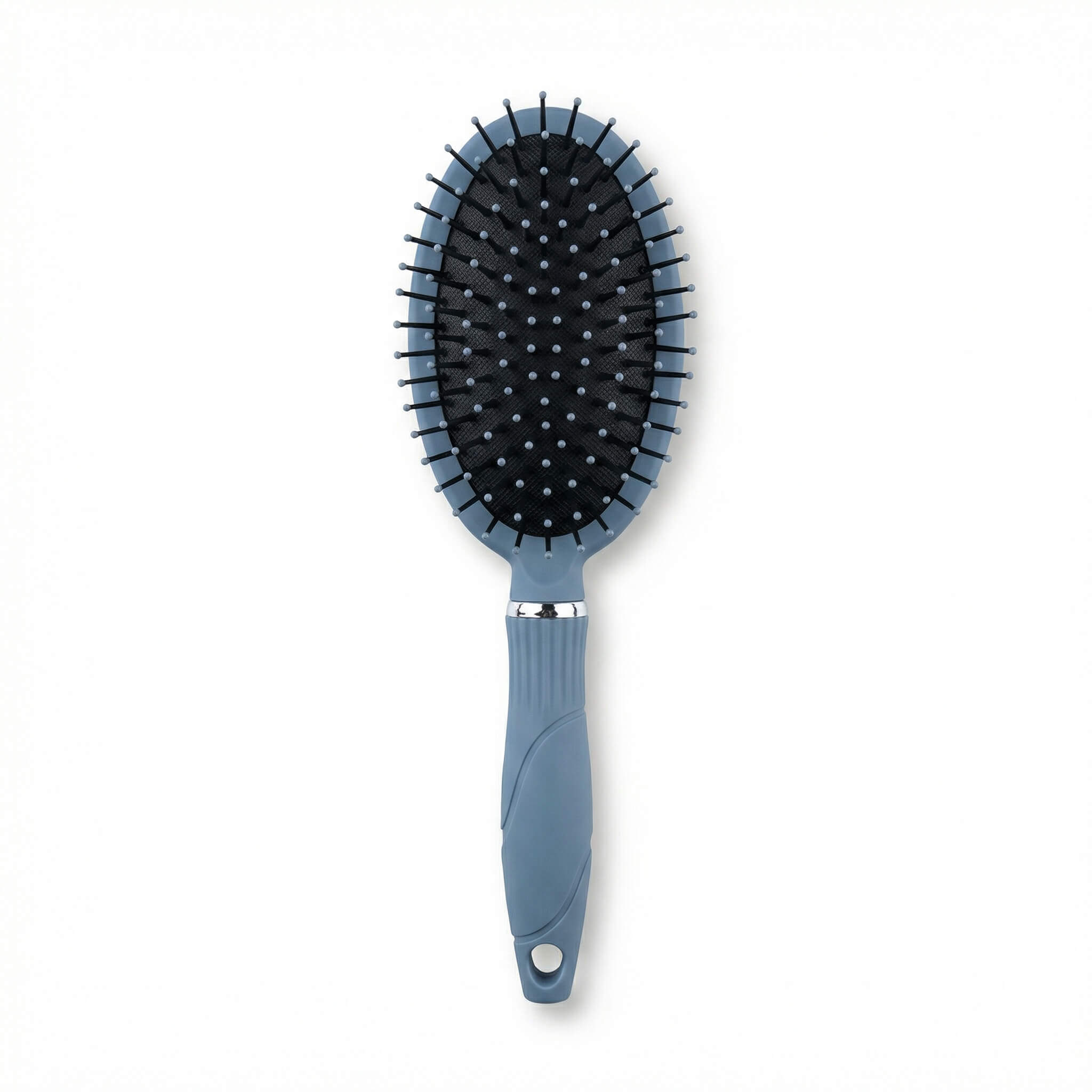 Blue Oval Cushion Hair Brush