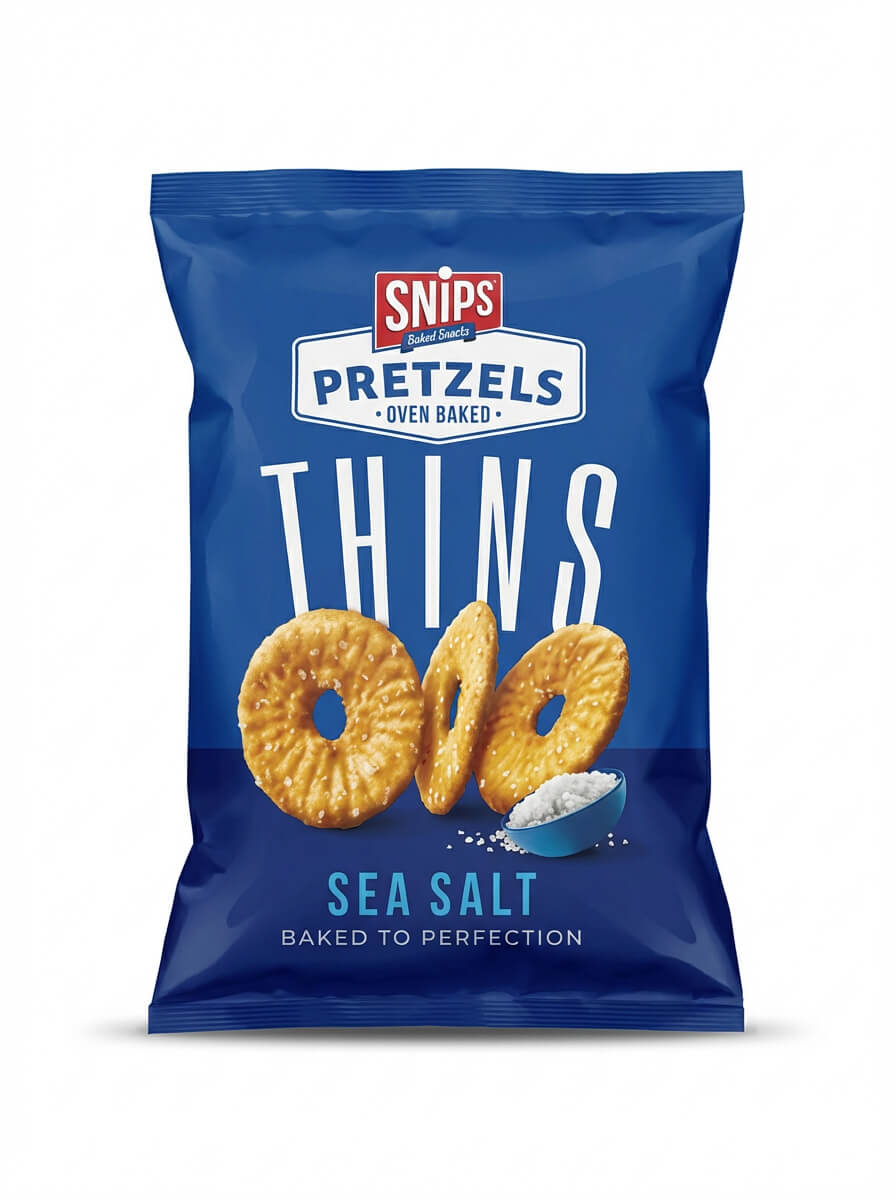 Snips Pretzels Thins Sea Salt