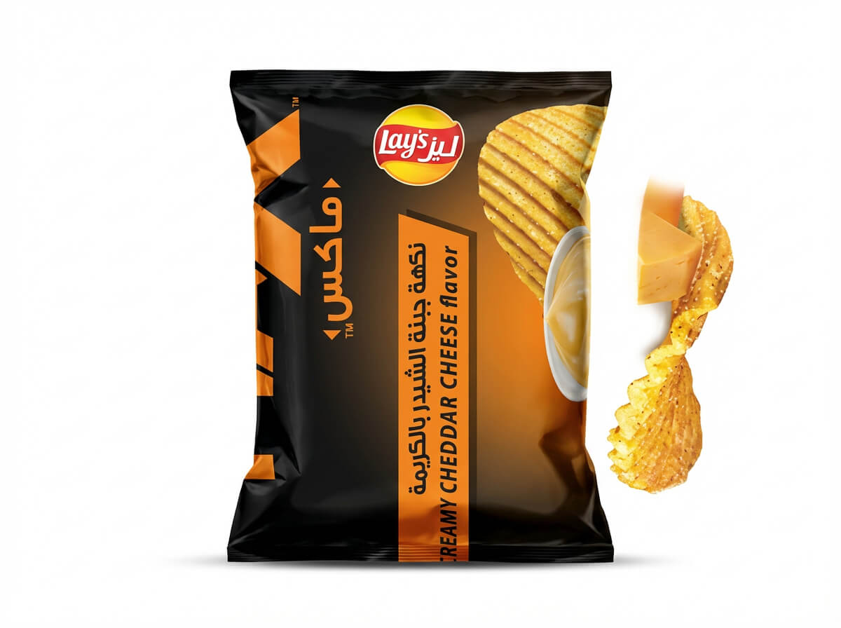 Lay's Max Creamy Cheddar Cheese Flavor Potato Chips