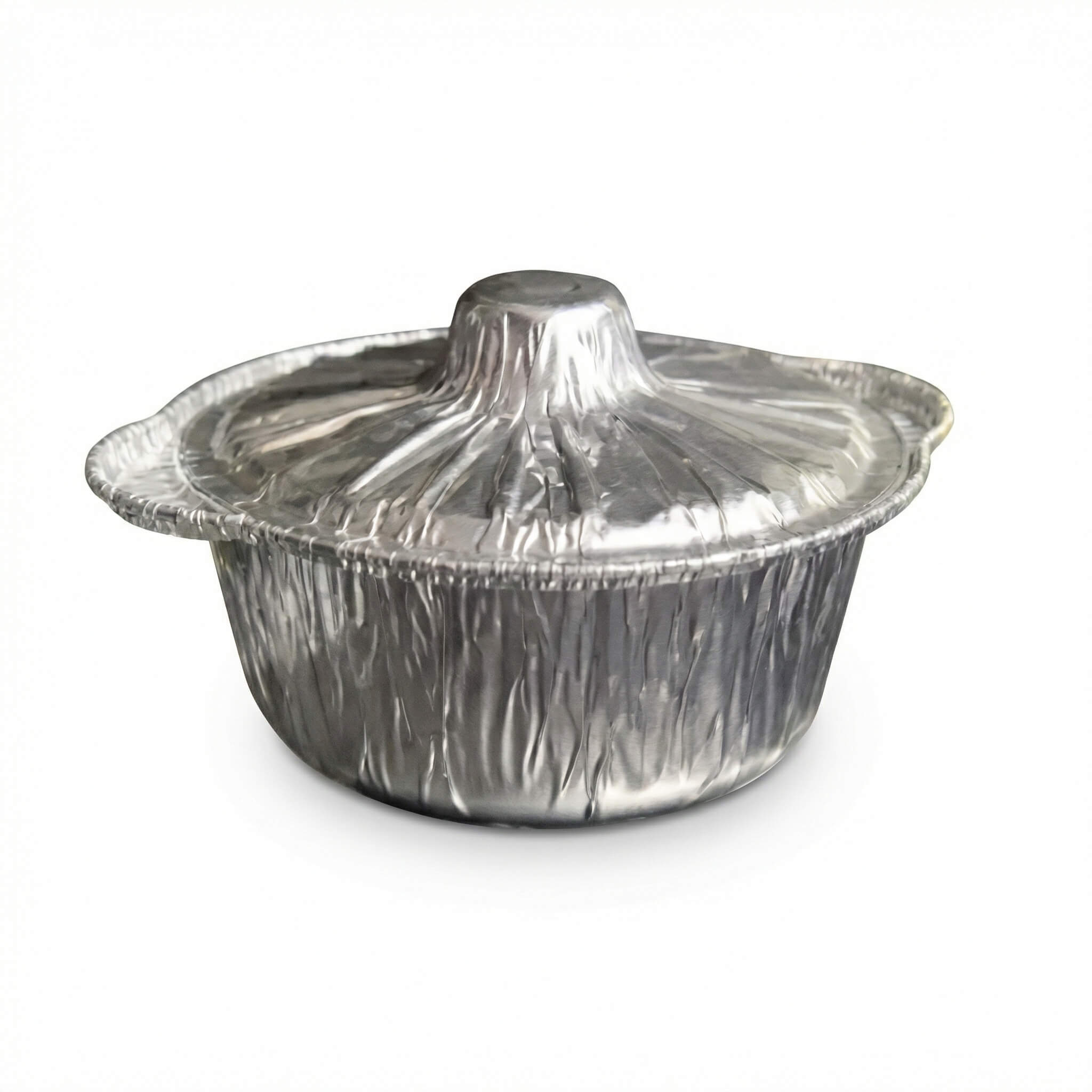 Disposable Aluminum Foil Bowl with Lid  (25cm- 1 pcs)