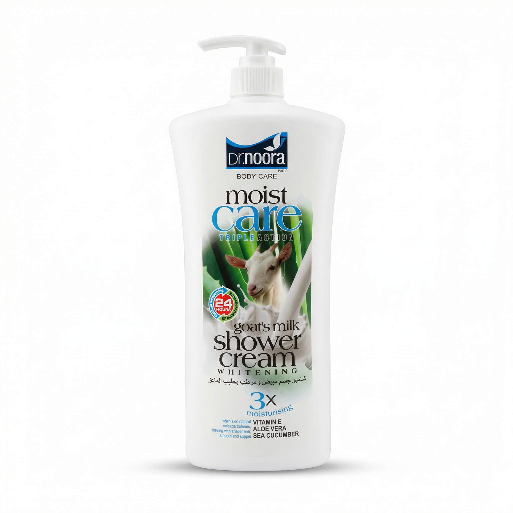 Dr. Noora Moist Care Goat's Milk Shower Cream Whitening