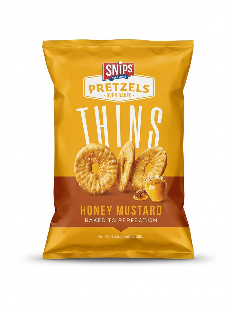 Snips Pretzels Thins Honey Mustard