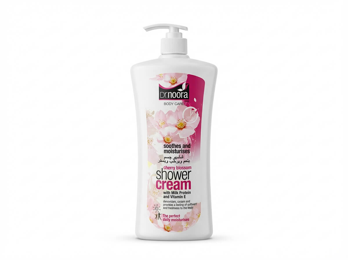Dr. Noora Cherry Blossom Shower Cream with Milk Protein and Vitamin E