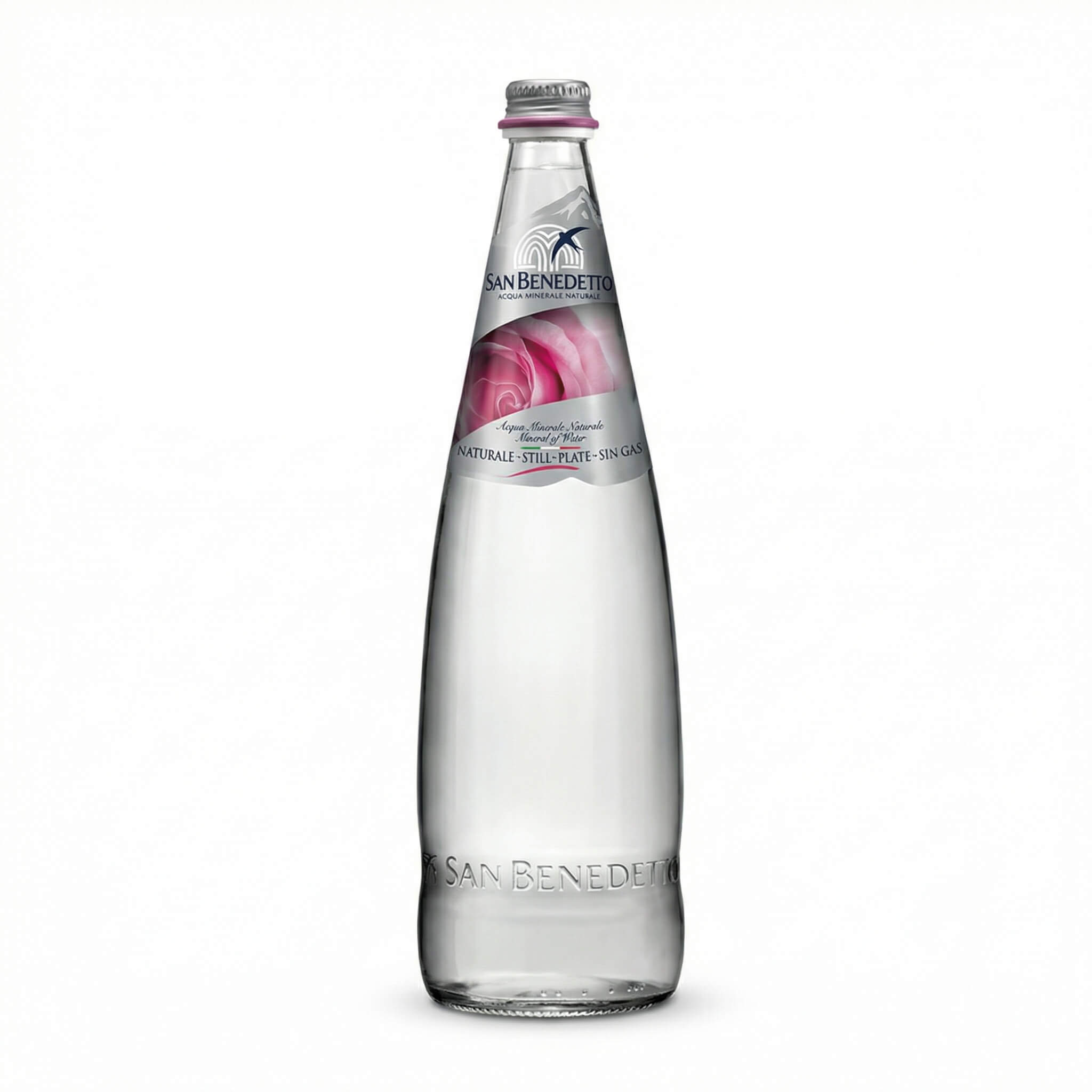 San Benedetto Natural Still Mineral Water Glass Bottle 1L x12pcs