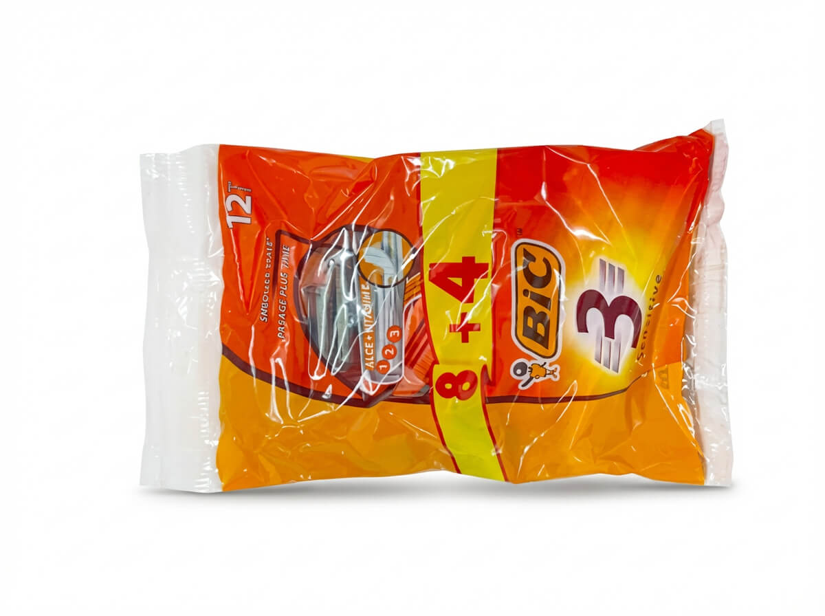 BIC 3 Sensitive Disposable Razors 8+4 Pack