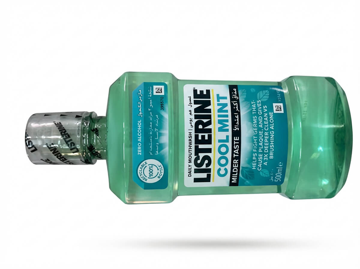 Listerine Cool Mint Mouthwash Milder Taste Zero Alcohol