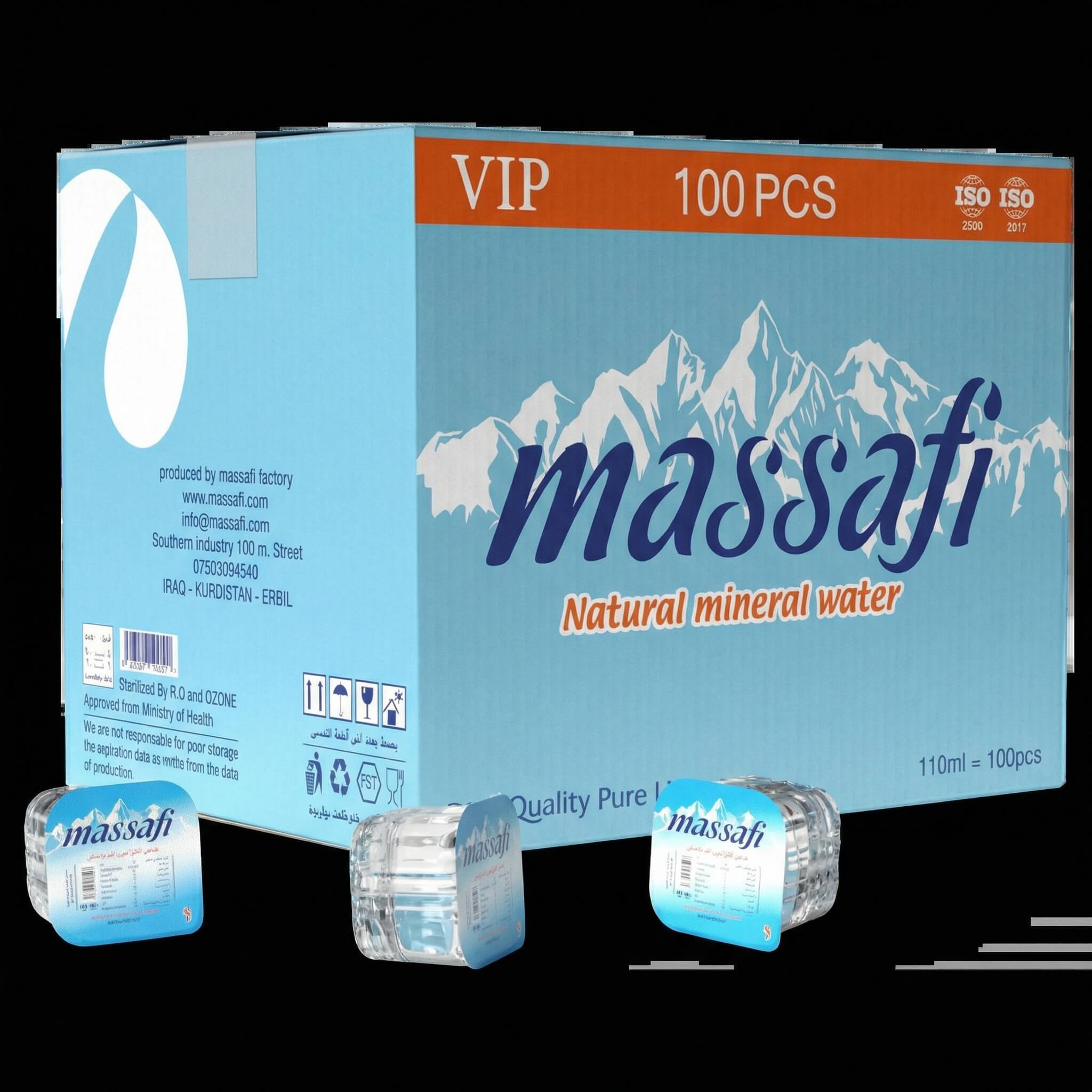 Massafi Natural Mineral Water Cups 110ml x 100pcs