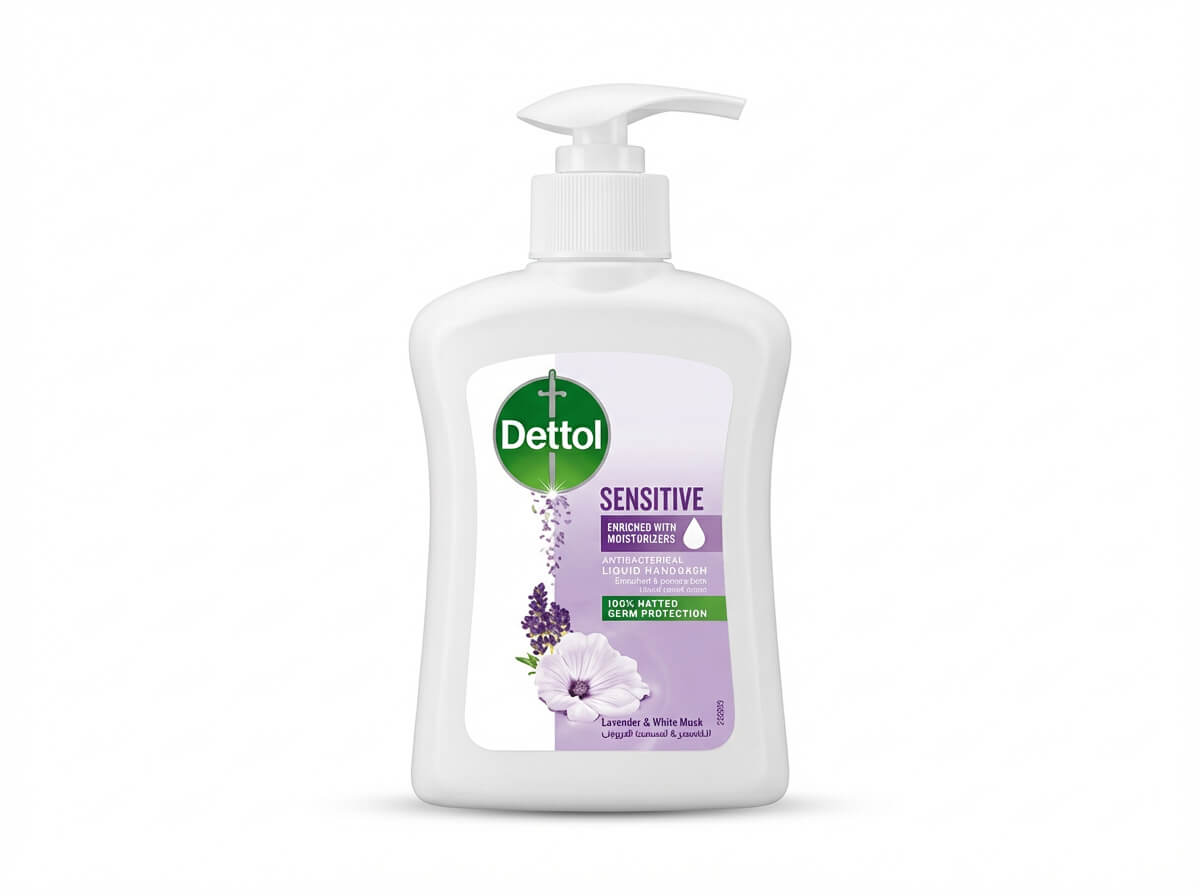 Dettol Sensitive Antibacterial Liquid Handwash Lavender & White Musk