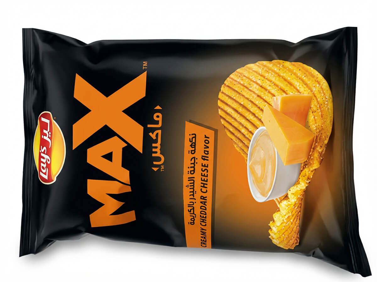 Lay's Max Creamy Cheddar Cheese Flavor Potato Chips