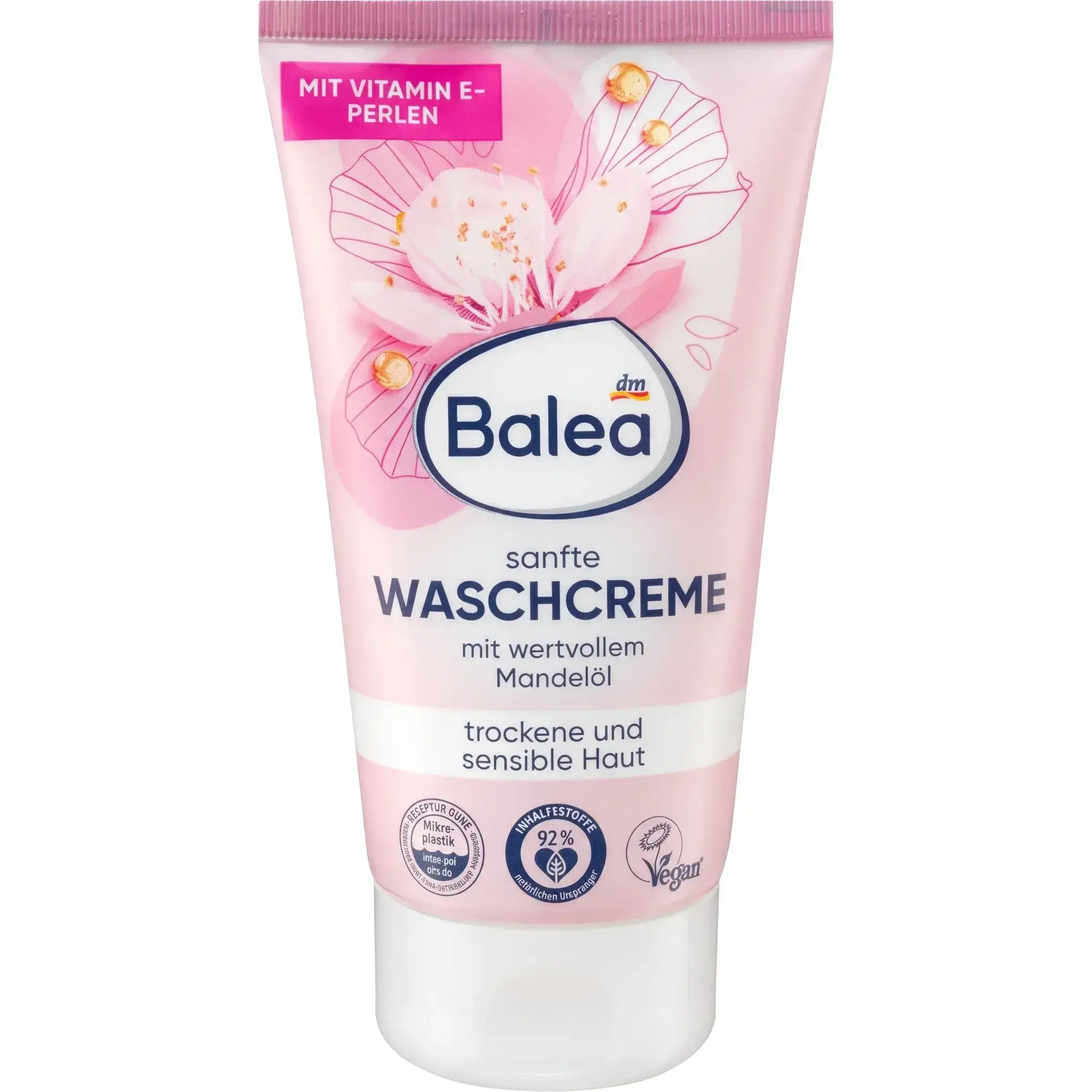 Balea Gentle Face Wash Cream with Almond Oil