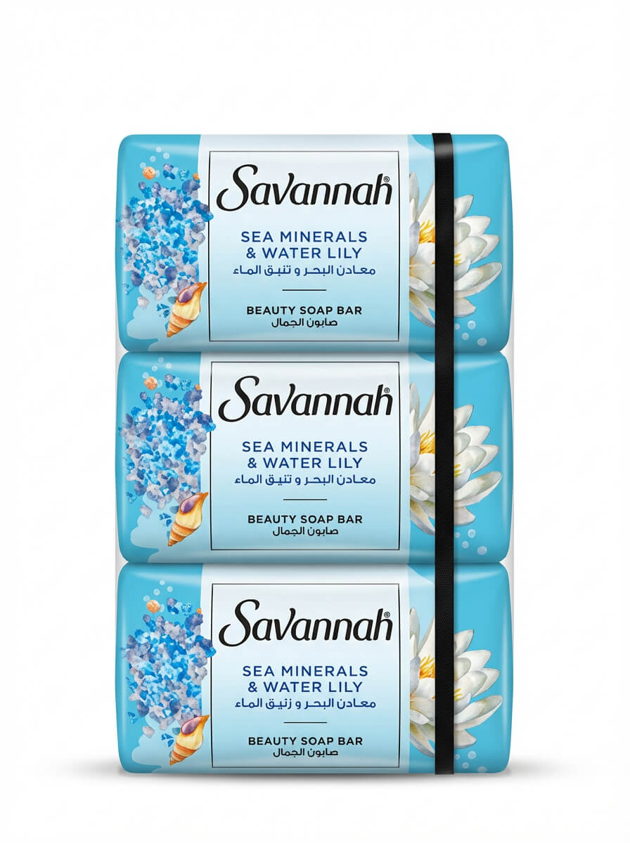 Savannah Beauty Soap Bar Sea Minerals & Water Lily