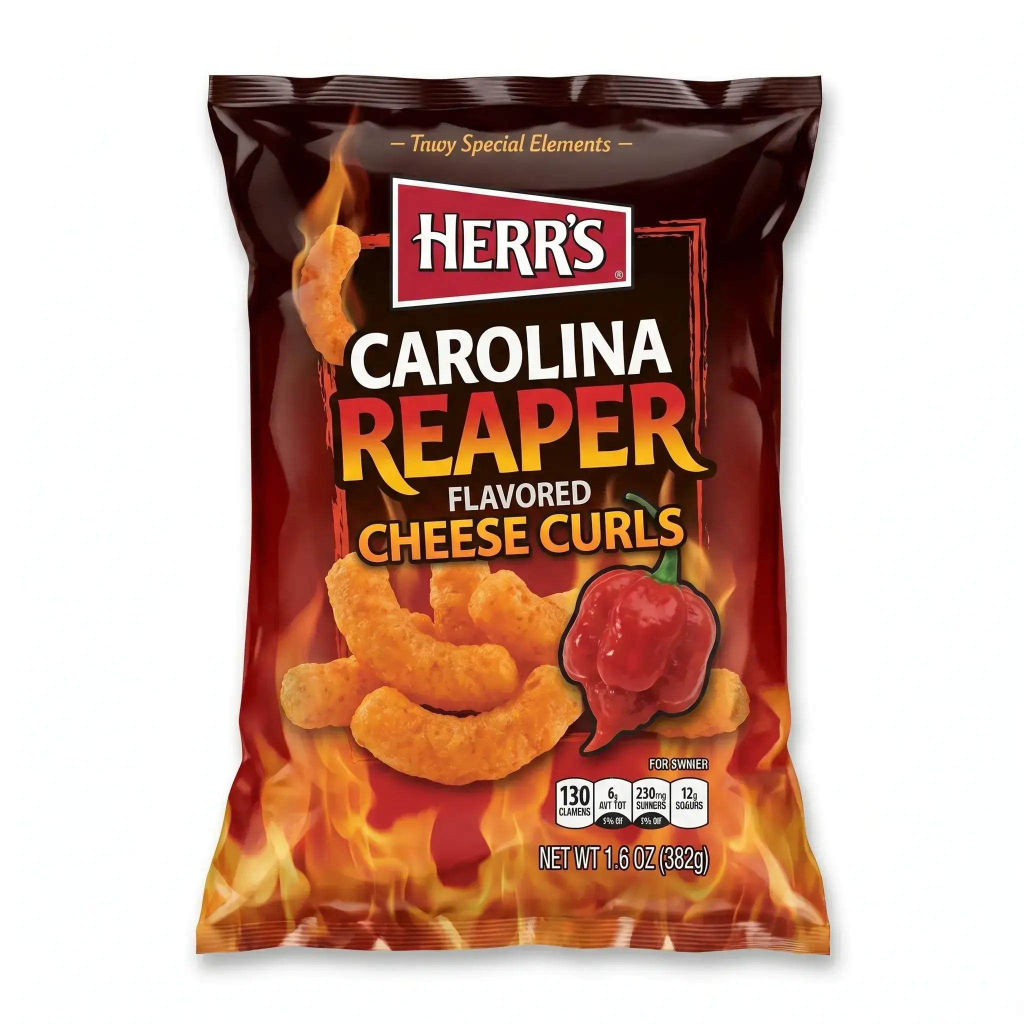 Herr's Carolina Reaper Flavored Cheese Curls
