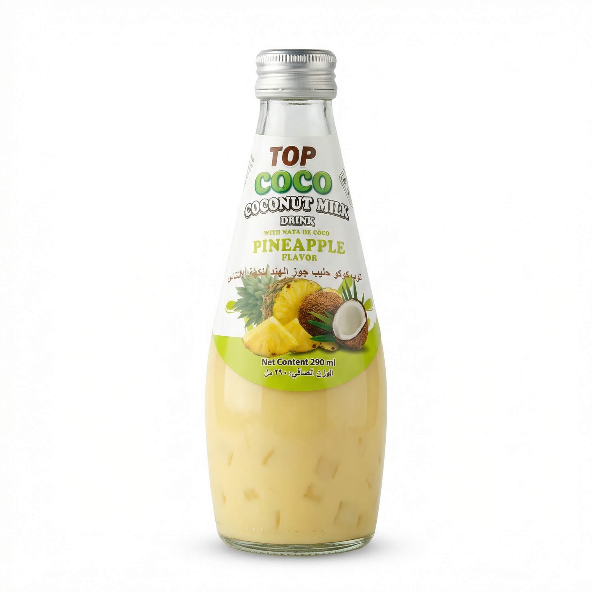 Top Coco Coconut Milk Drink Pineapple Flavor with Nata de Coco