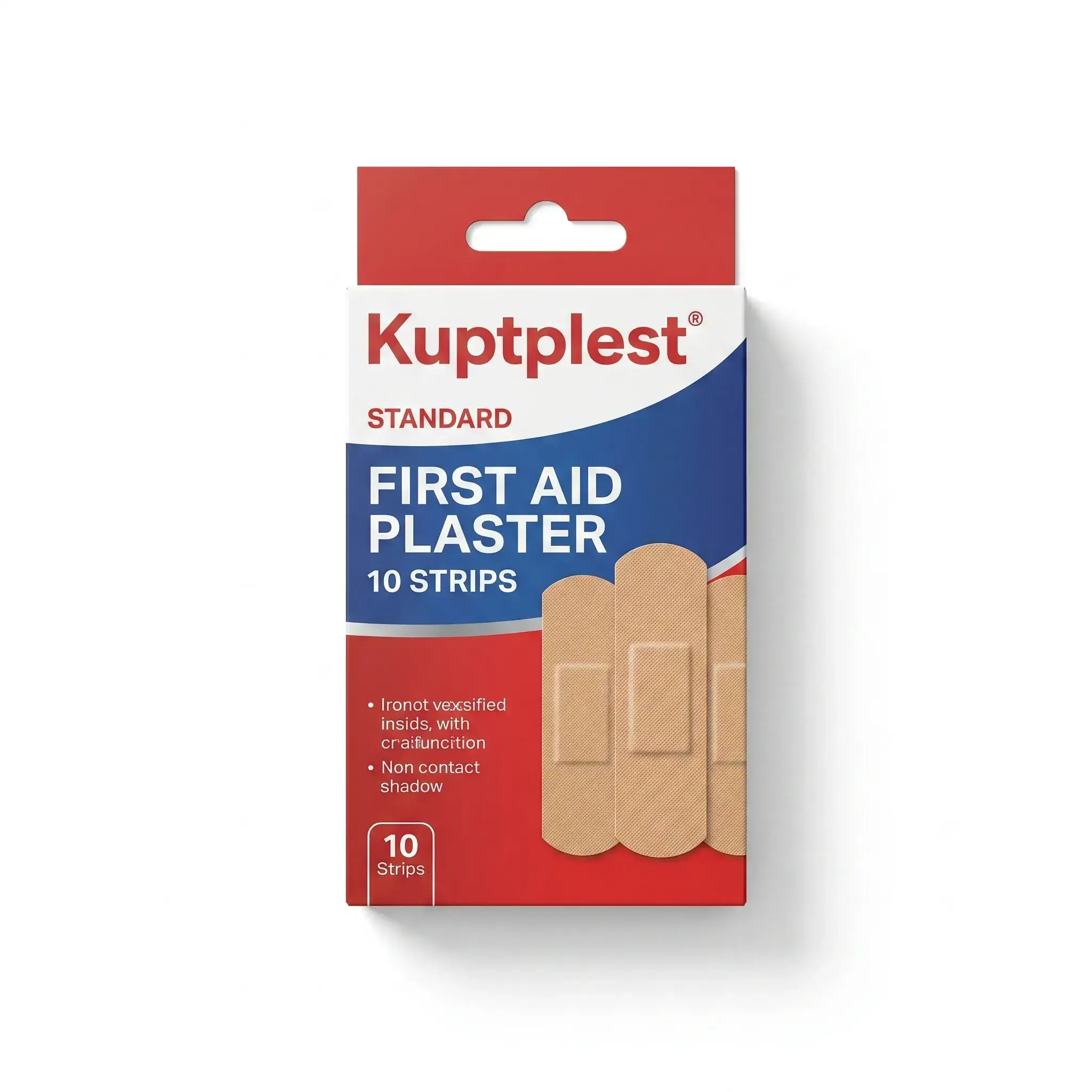 Kuptplest Standard First Aid Plaster 10 Strips