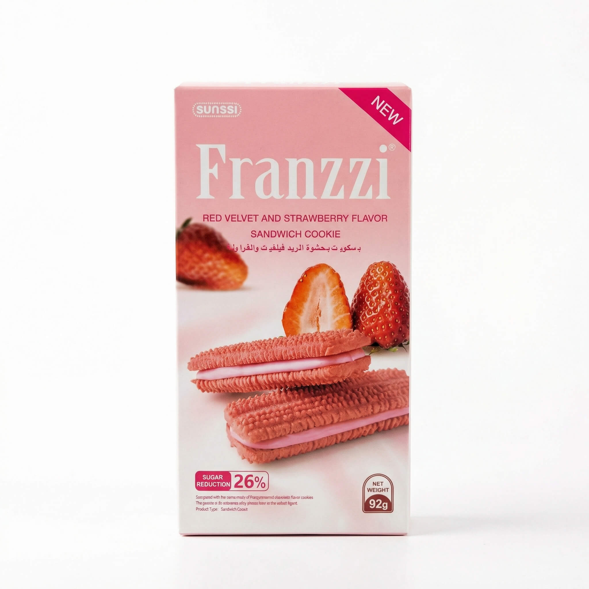 Franzzi Red Velvet and Strawberry Flavor Sandwich Cookie