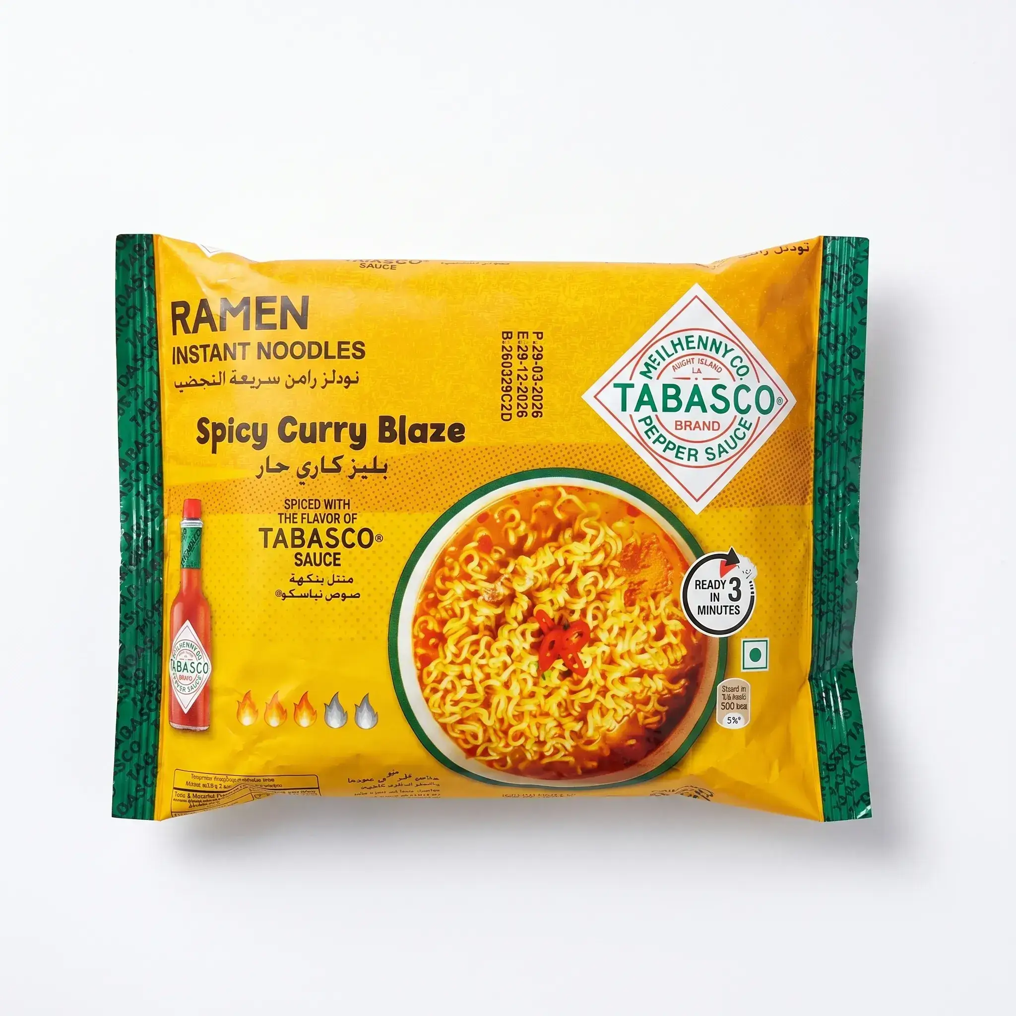 Tabasco Spicy Curry Blaze Ramen Instant Noodles