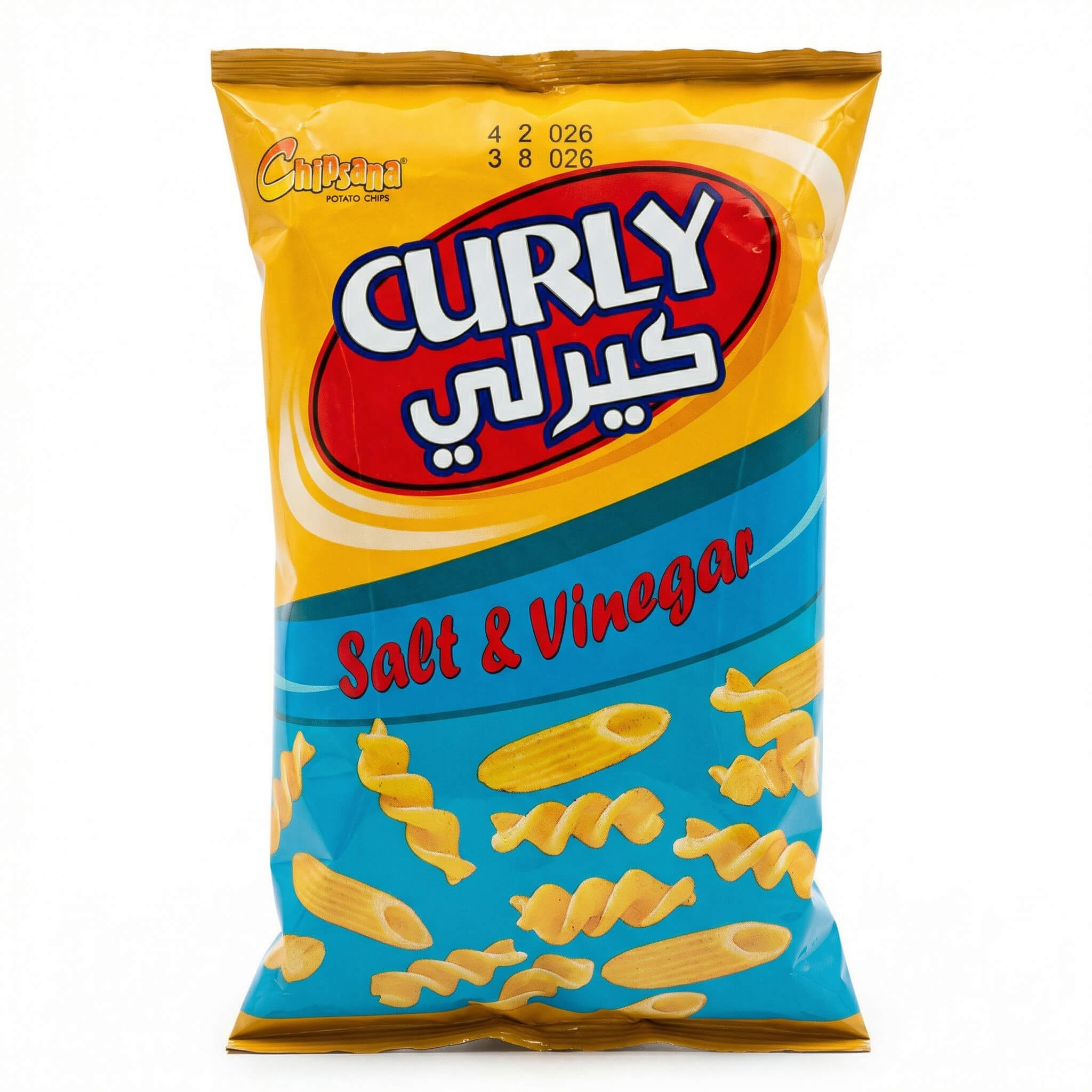 Chipsana Curly Salt & Vinegar Potato Chips
