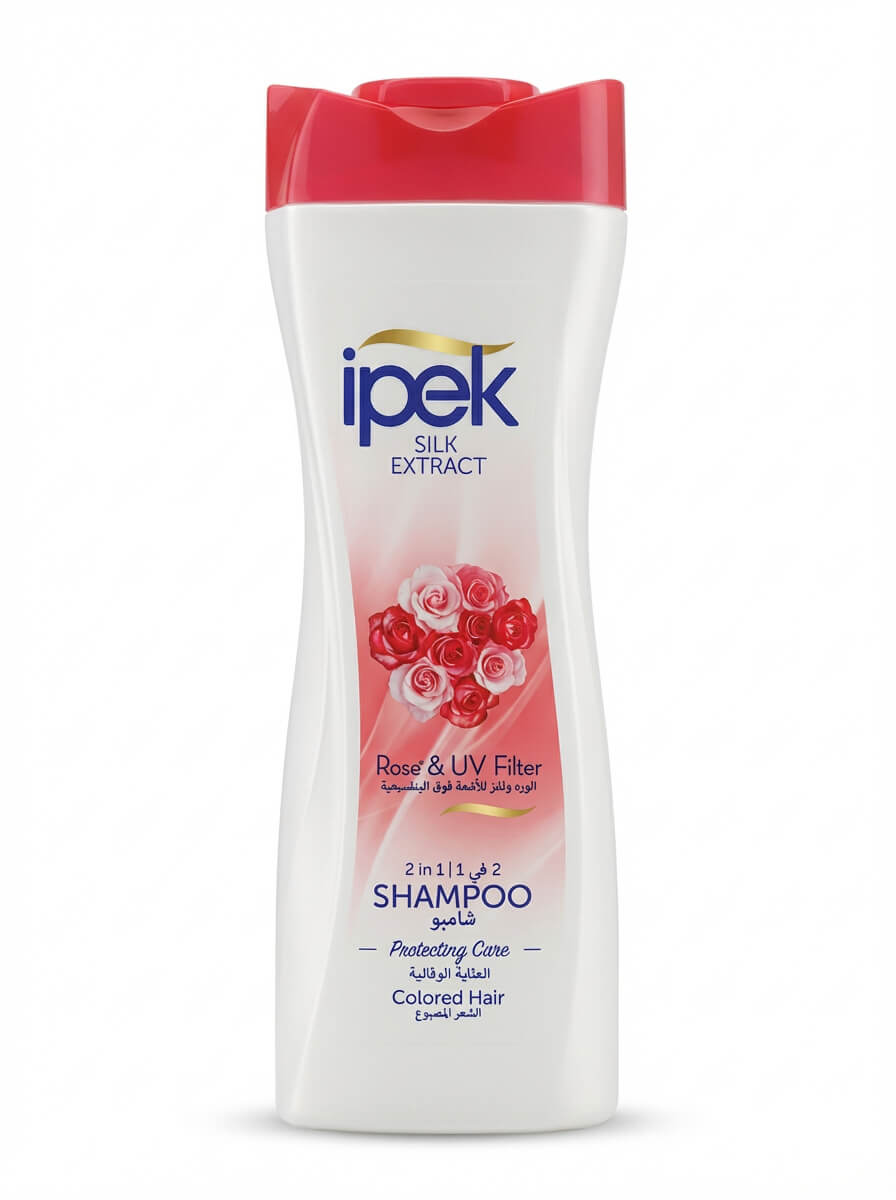 Ipek 2-in-1 Shampoo with Rose & UV Filter for Colored Hair