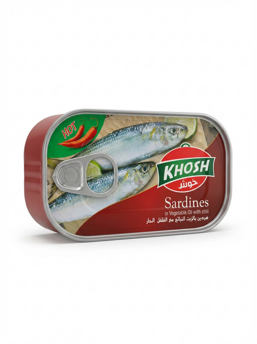 Khosh Sardines in Vegetable Oil with Chili