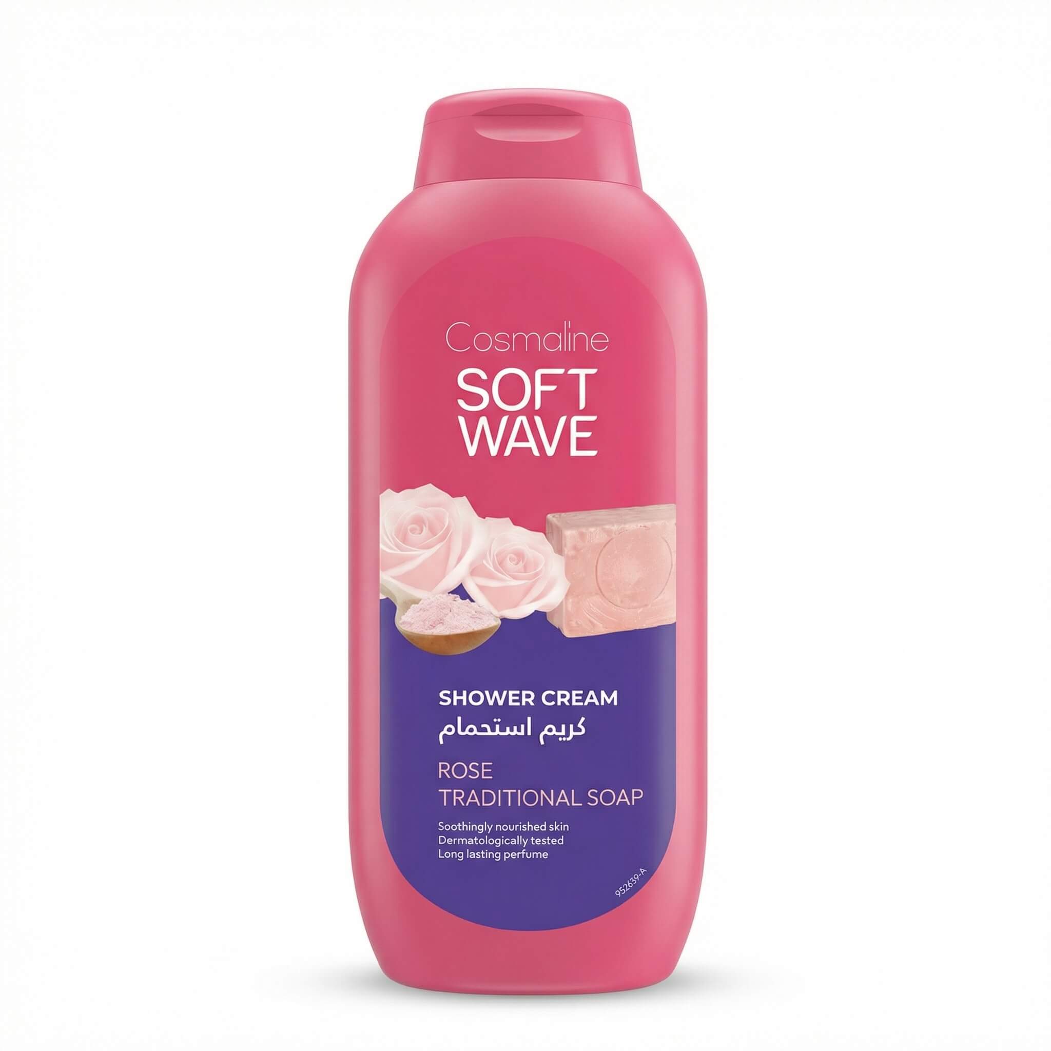 Cosmaline Soft Wave Shower Cream Rose & Traditional Soap