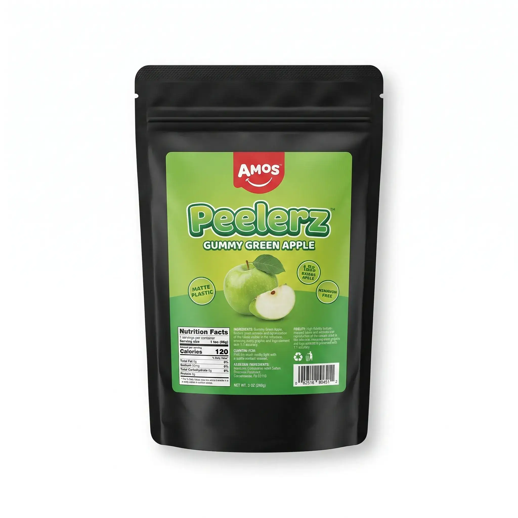 Amos Peelerz Gummy Green Apple