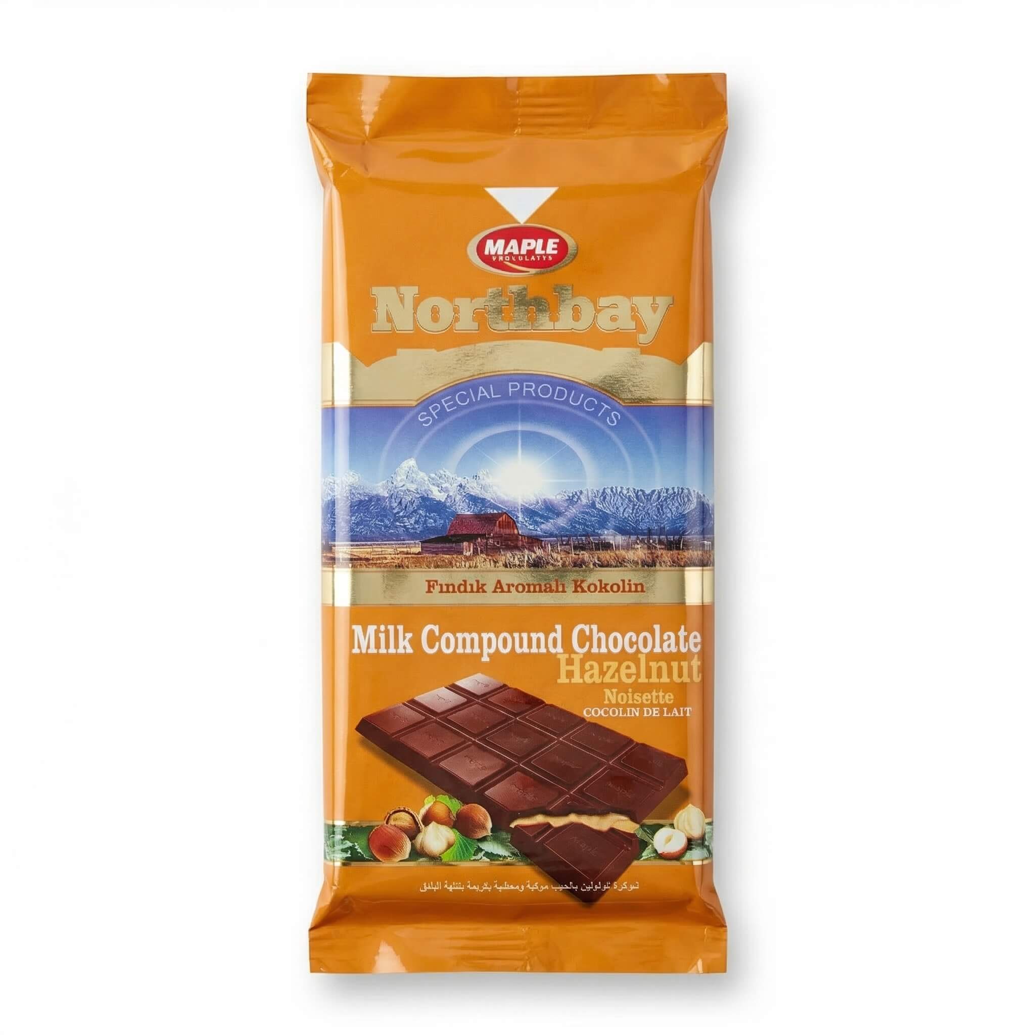 Maple Northbay Milk Compound Chocolate with Hazelnut