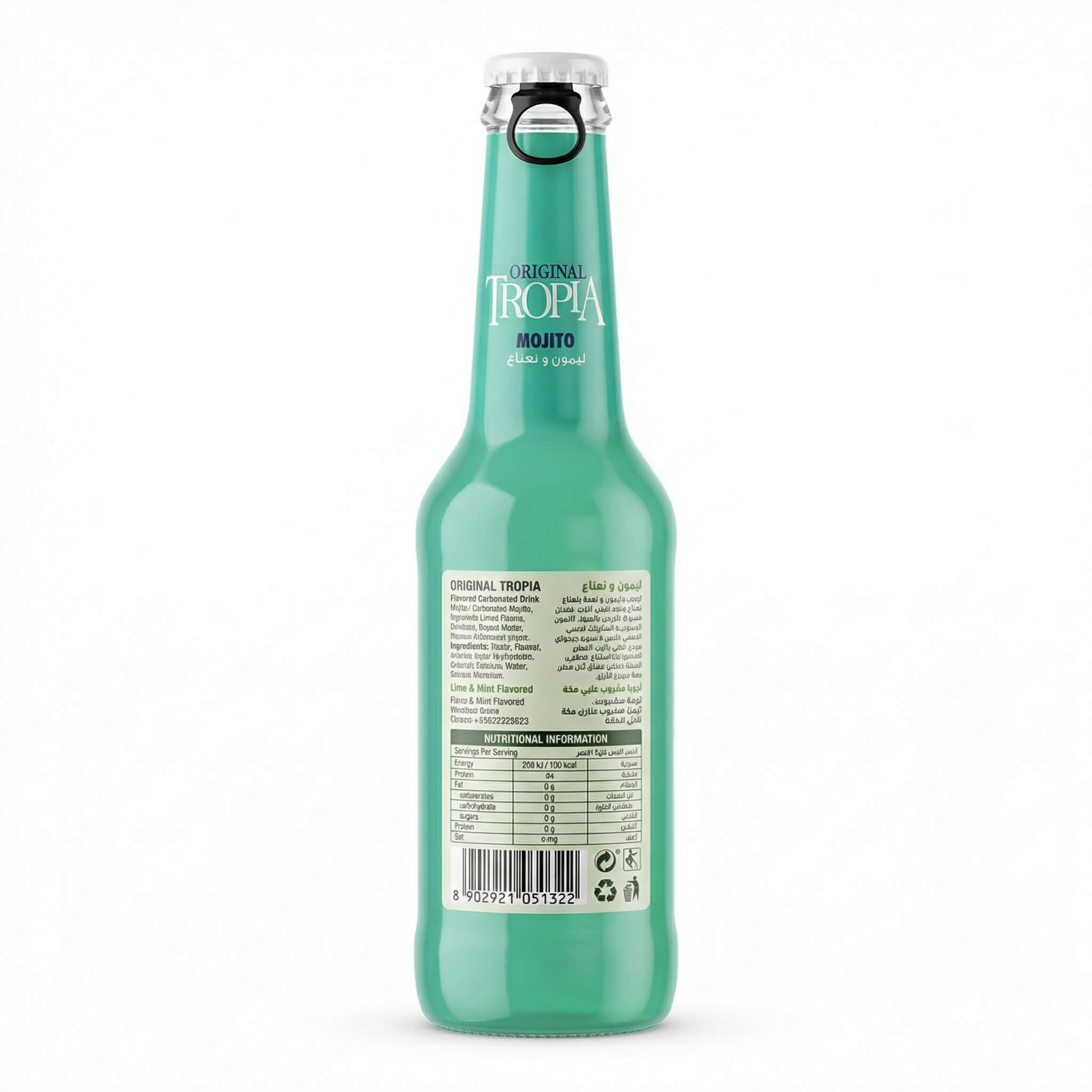 Original Tropia Mojito Lime & Mint Flavored Carbonated Drink