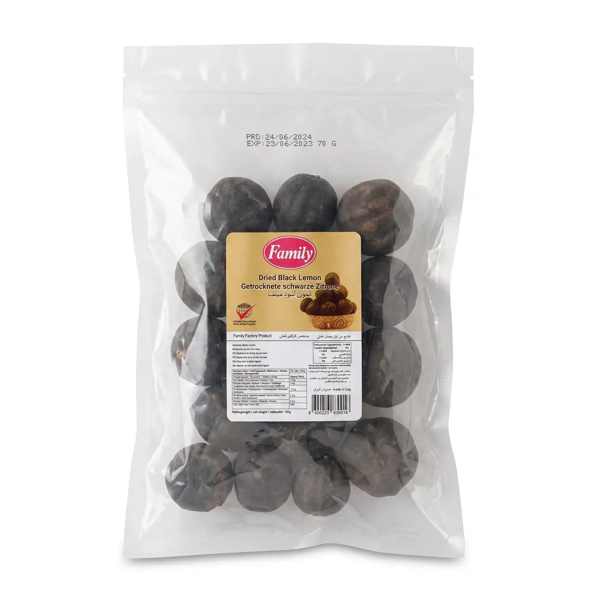 Family Dried Black Lemon