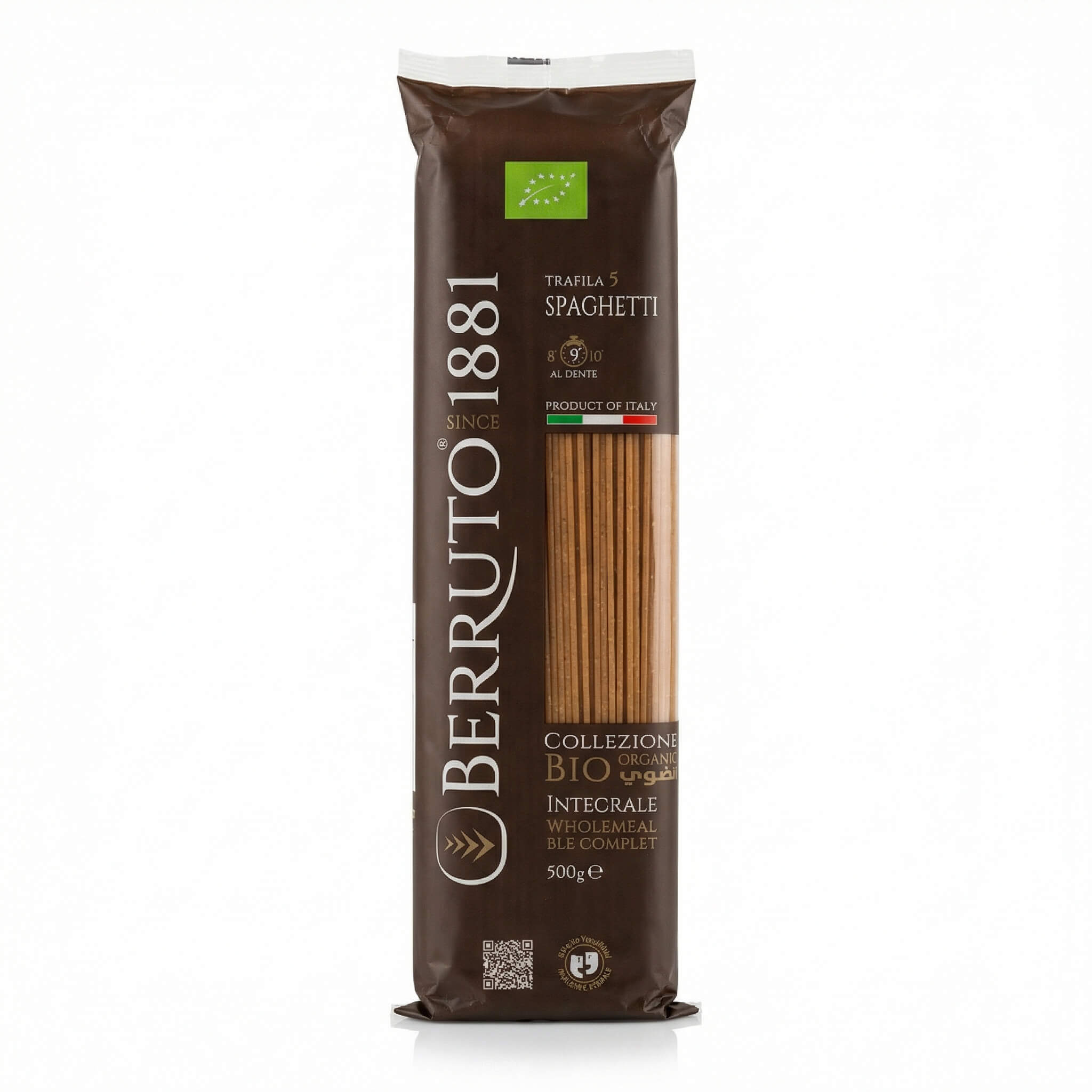 Berruto 1881 Organic Wholemeal Spaghetti