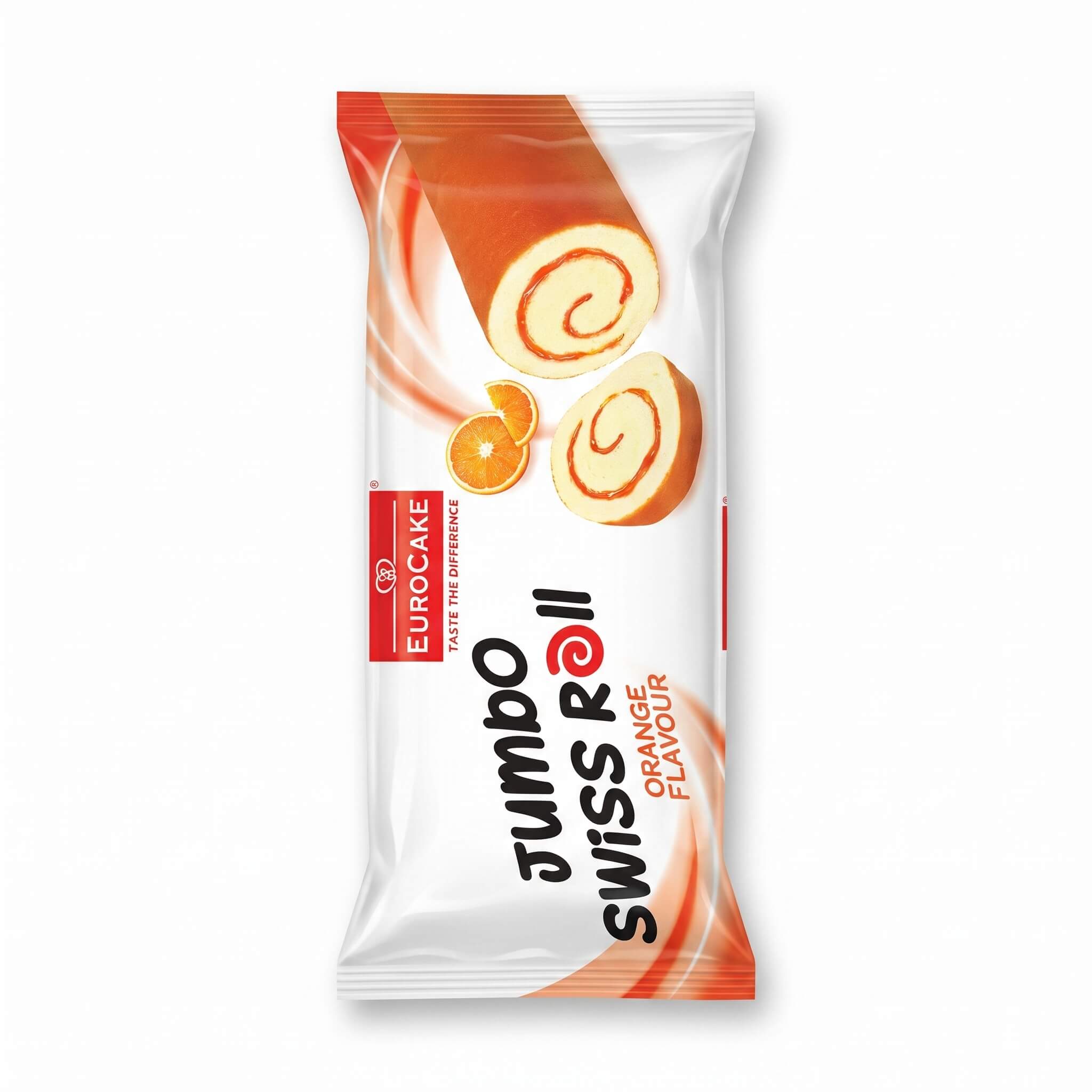 Eurocake Jumbo Swiss Roll Orange Flavour