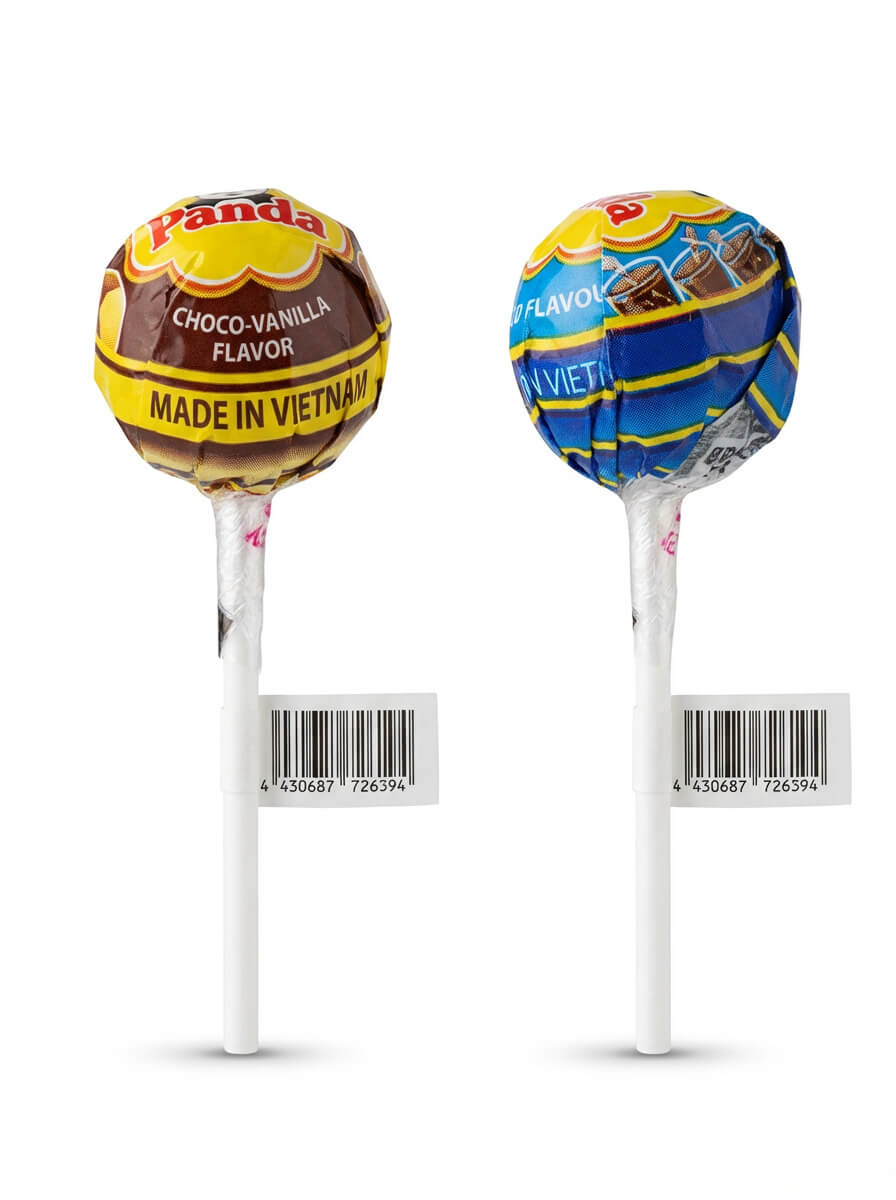 Panda Choco-Vanilla Flavor Lollipop