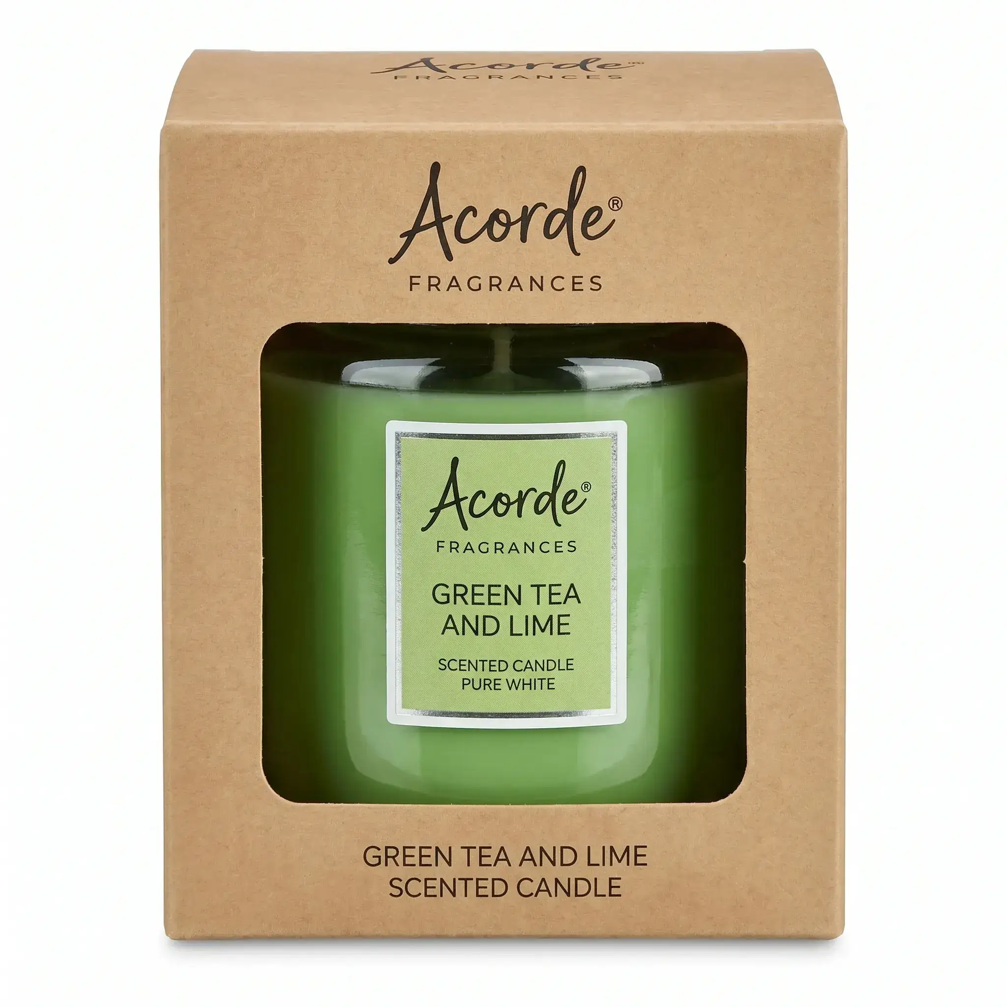 Acorde Fragrances Green Tea and Lime Scented Candle