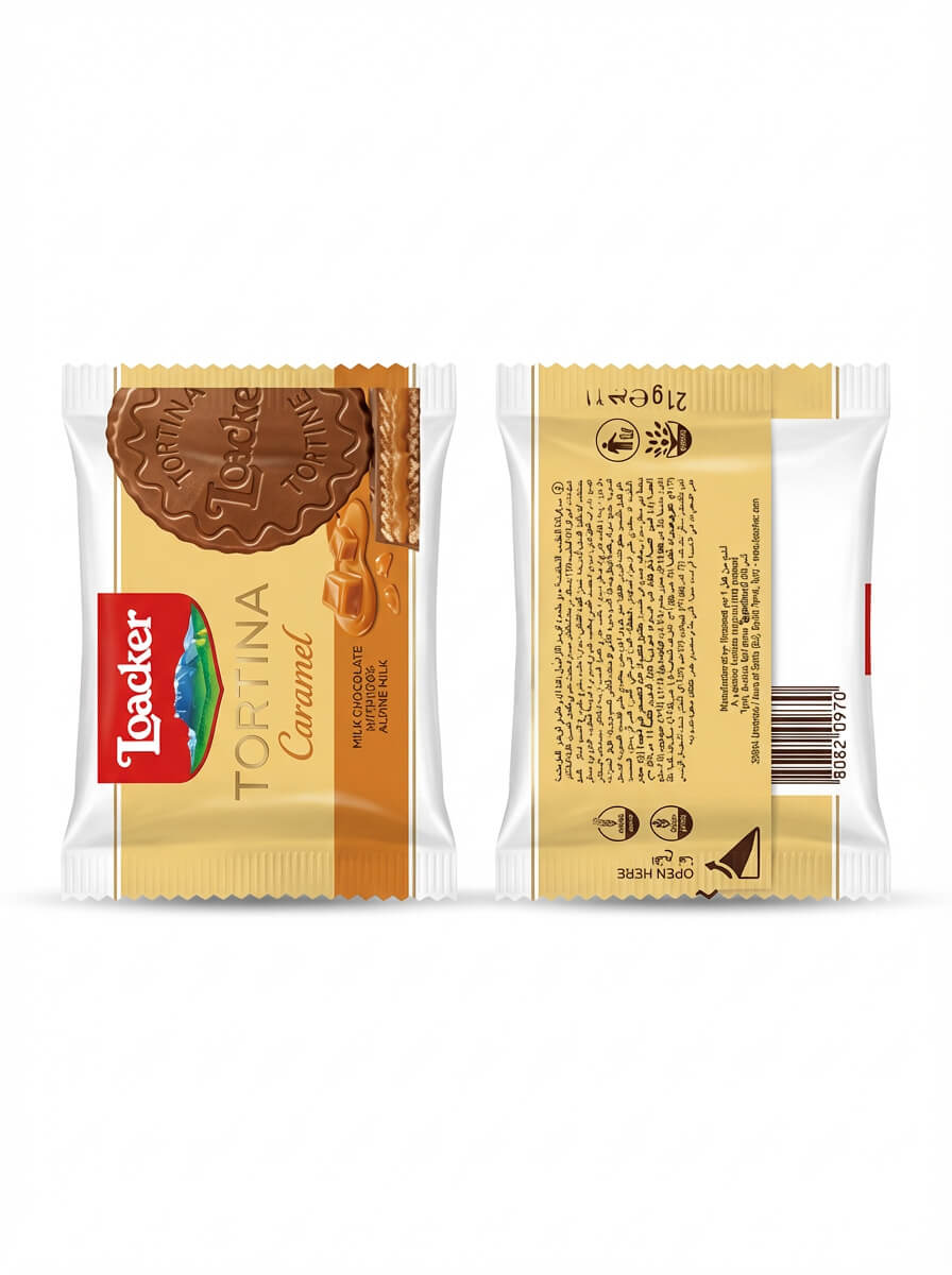 Loacker Tortina Caramel Milk Chocolate