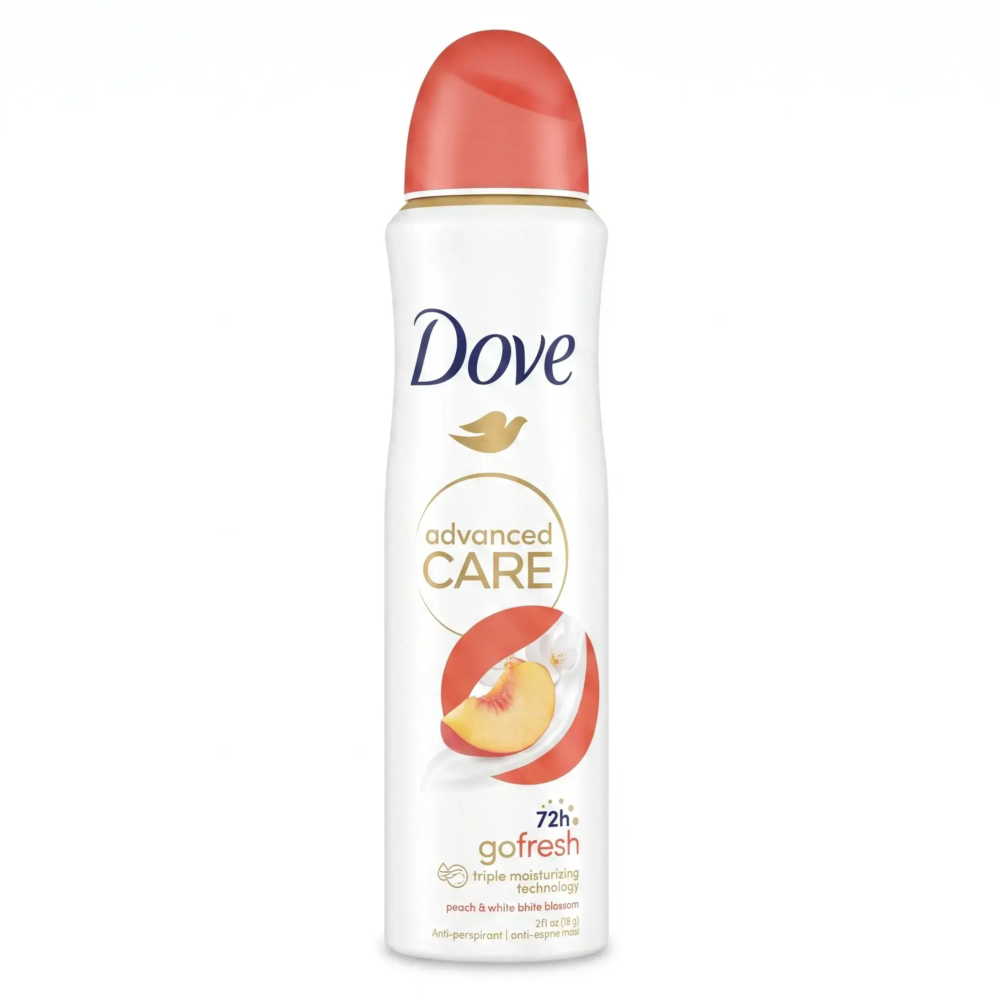 Dove Advanced Care Go Fresh Peach & White Blossom Antiperspirant Spray