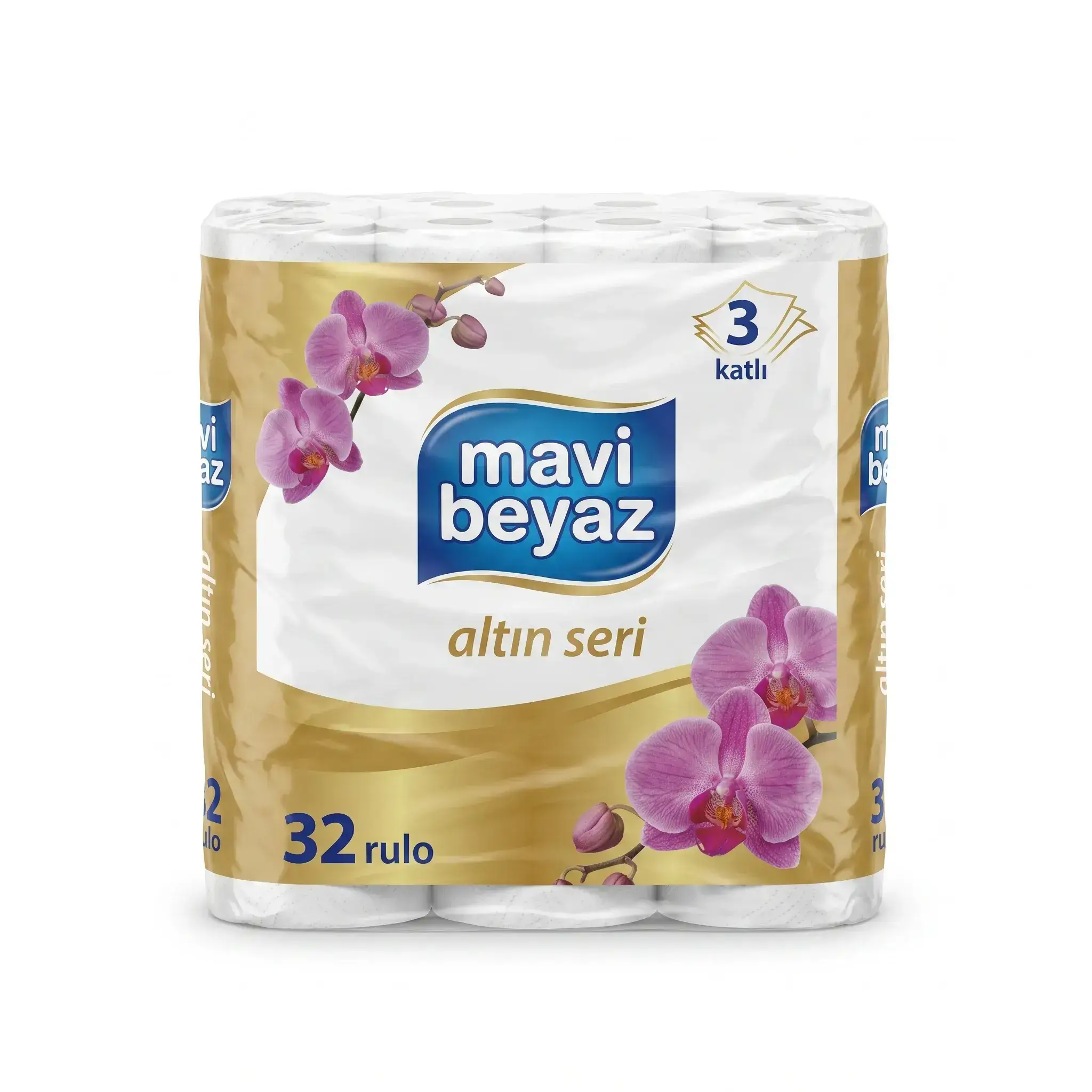Mavi Beyaz Altin Seri Toilet Paper 32 Rolls