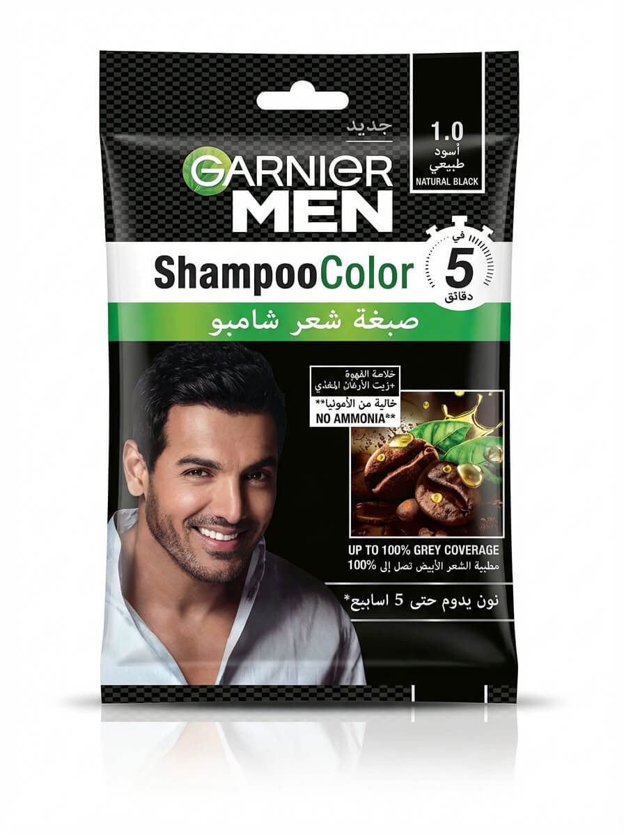 Garnier Men Shampoo Color 1.0 Natural Black