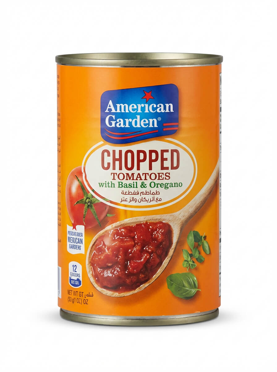 American Garden Chopped Tomatoes with Basil & Oregano
