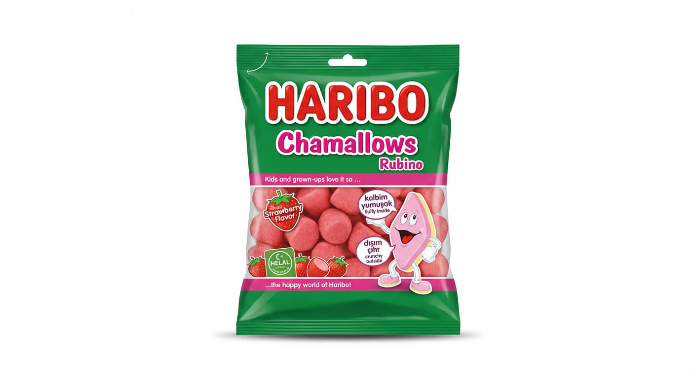 Haribo Chamallows Rubino Strawberry Flavor