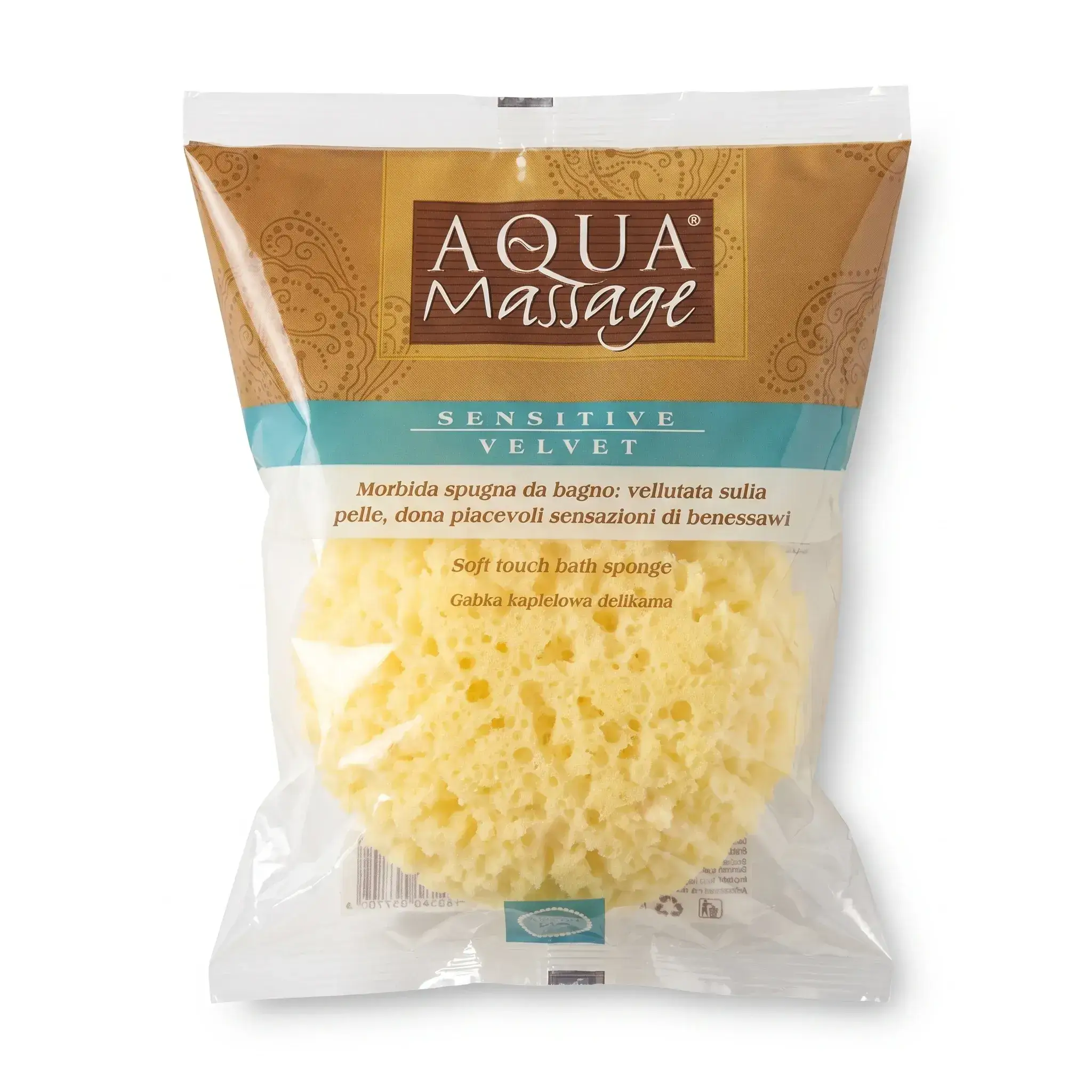 Aqua Massage Sensitive Velvet Soft Touch Bath Sponge