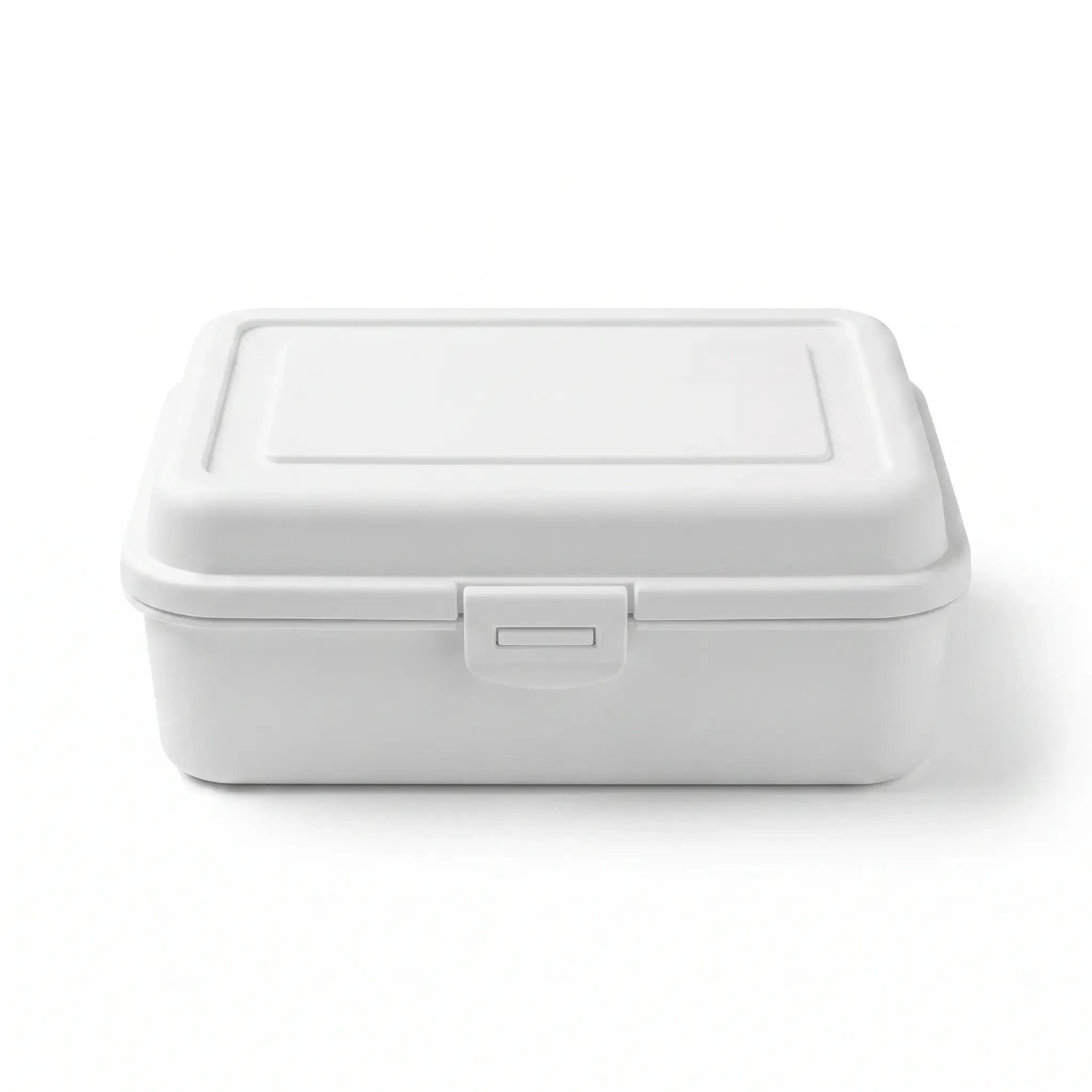 Plastic Lunch Box - White