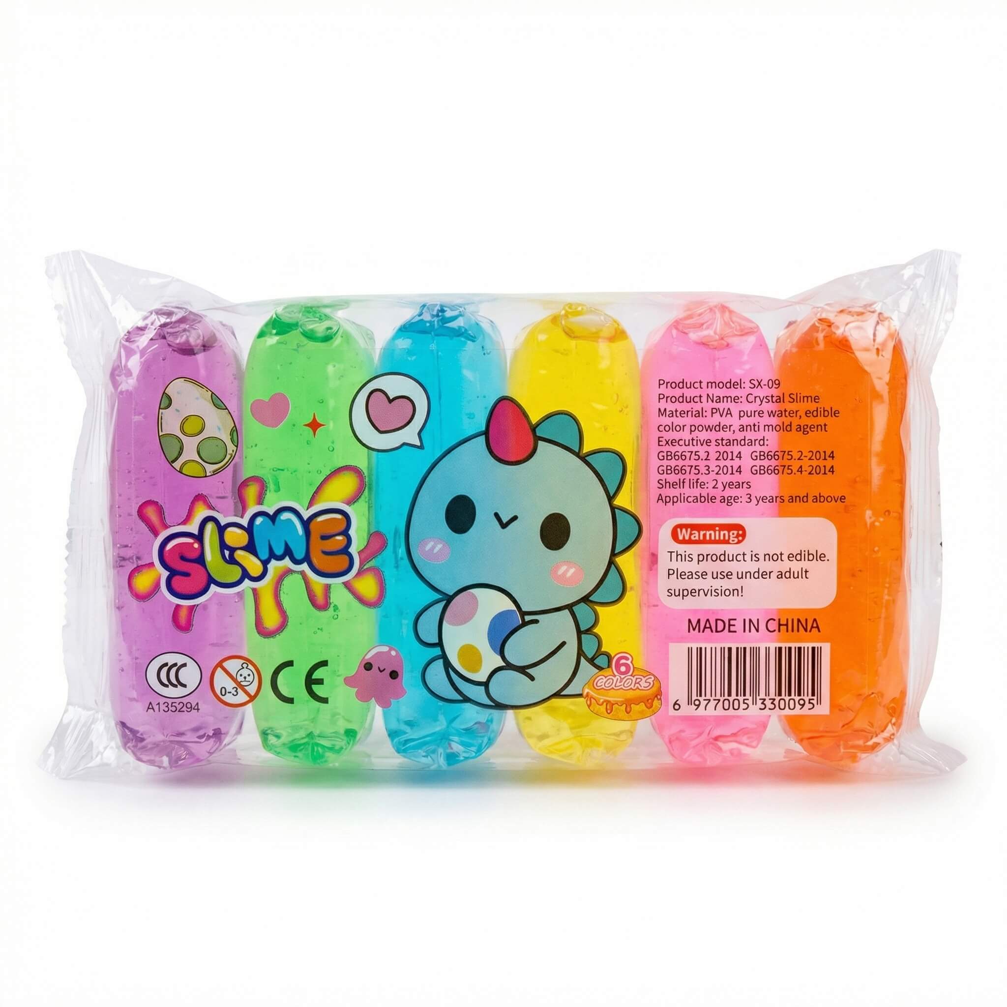 Crystal Slime 6 Colors Set