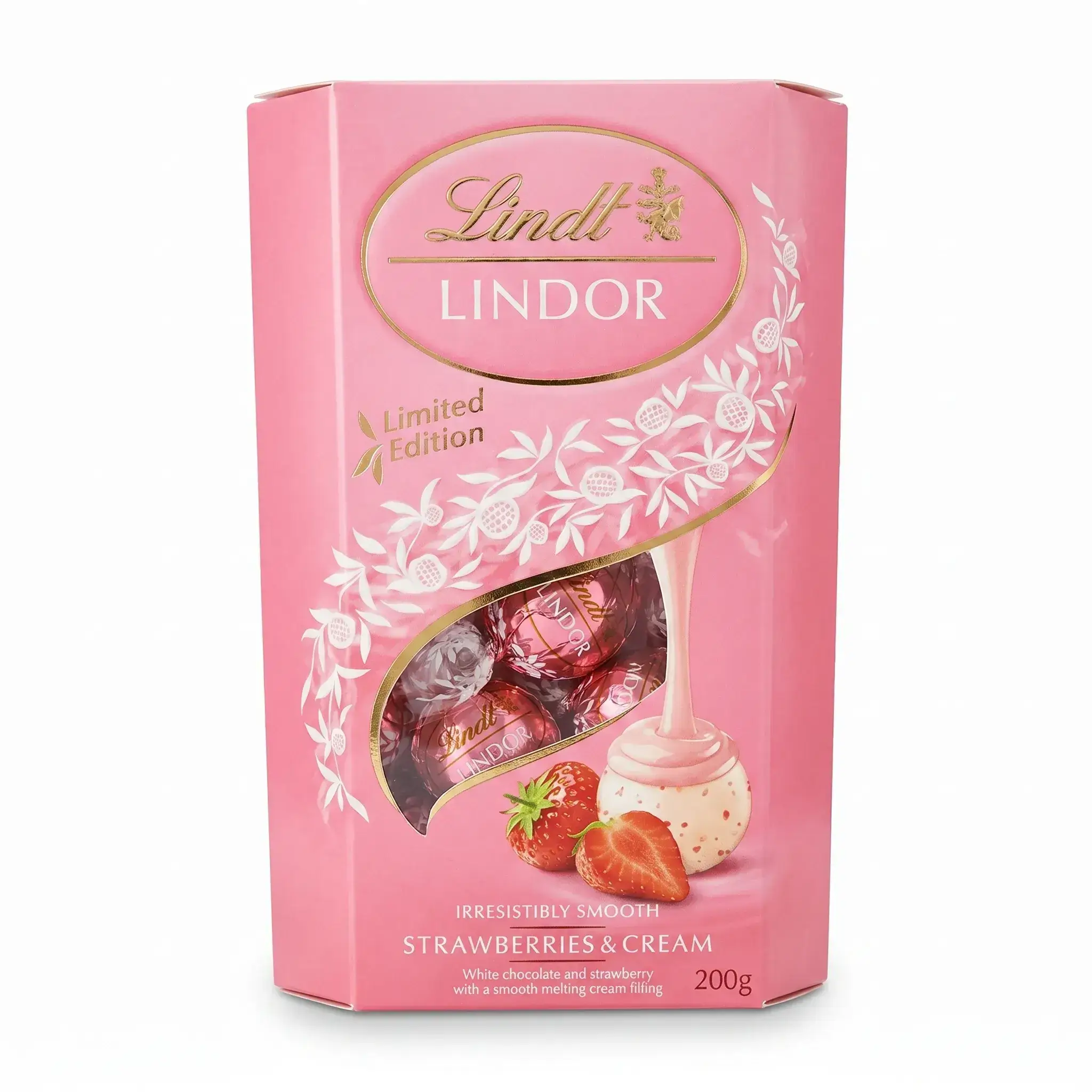 Lindt Lindor Strawberries & Cream Chocolate Truffles