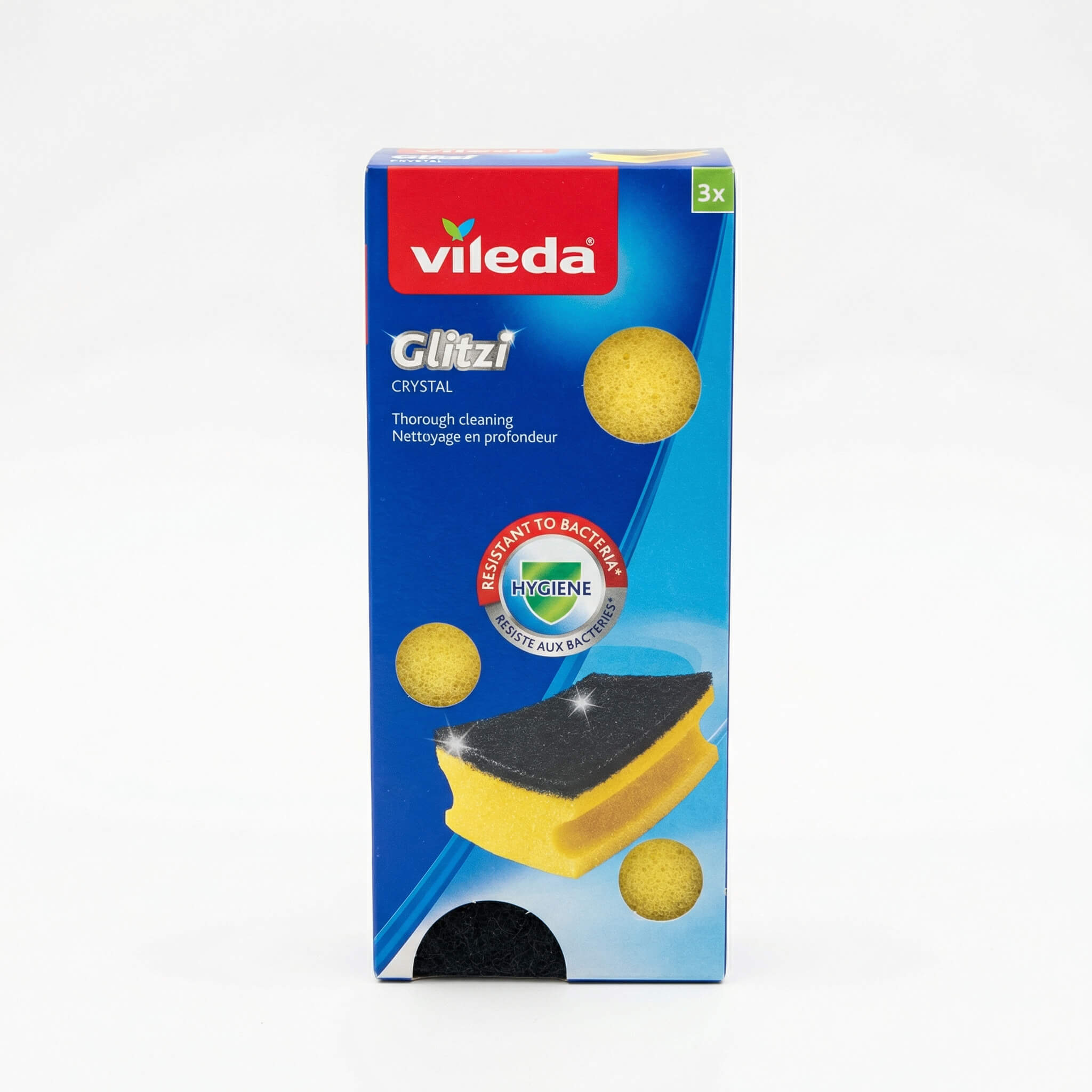 Vileda Glitzi Crystal Scouring Sponge 3 Pieces