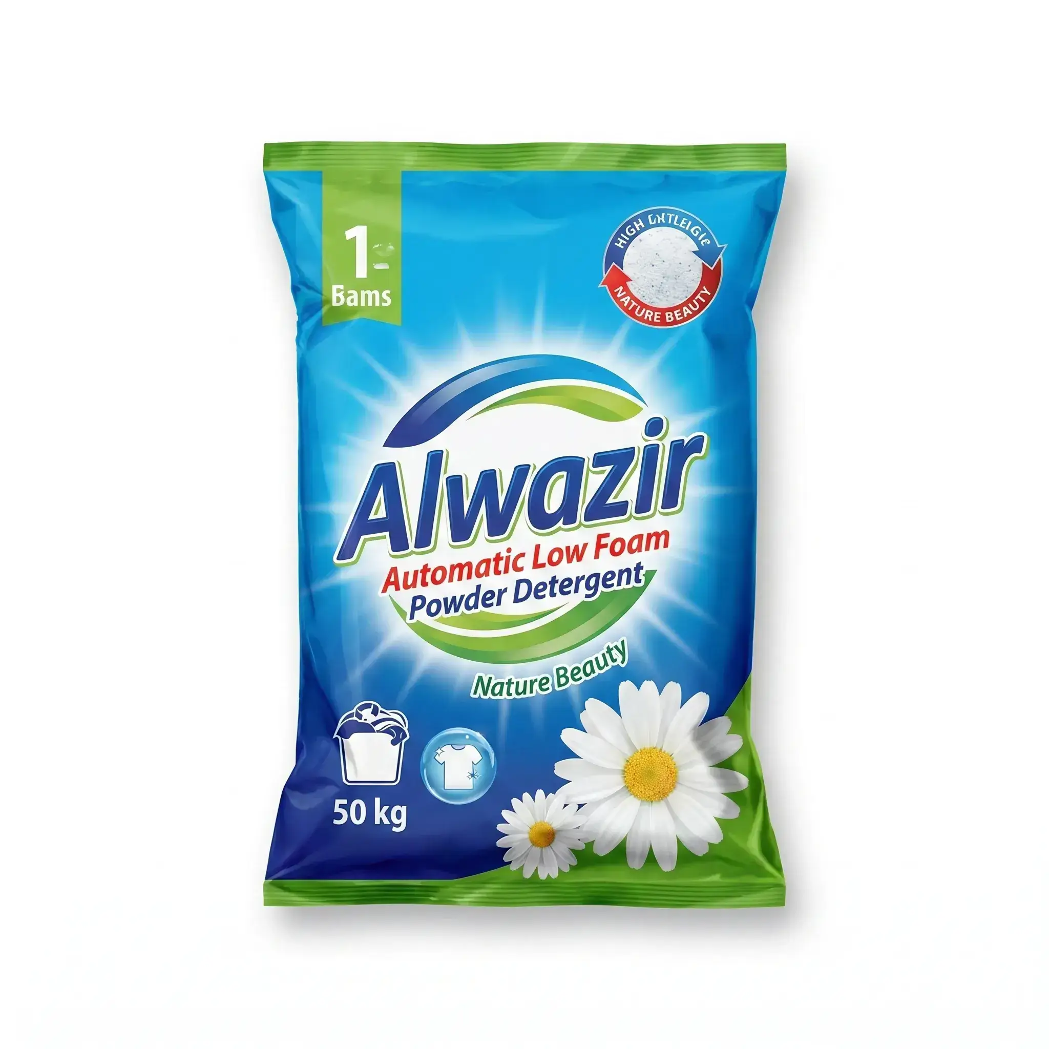 Alwazir Automatic Low Foam Powder Detergent Nature Beauty