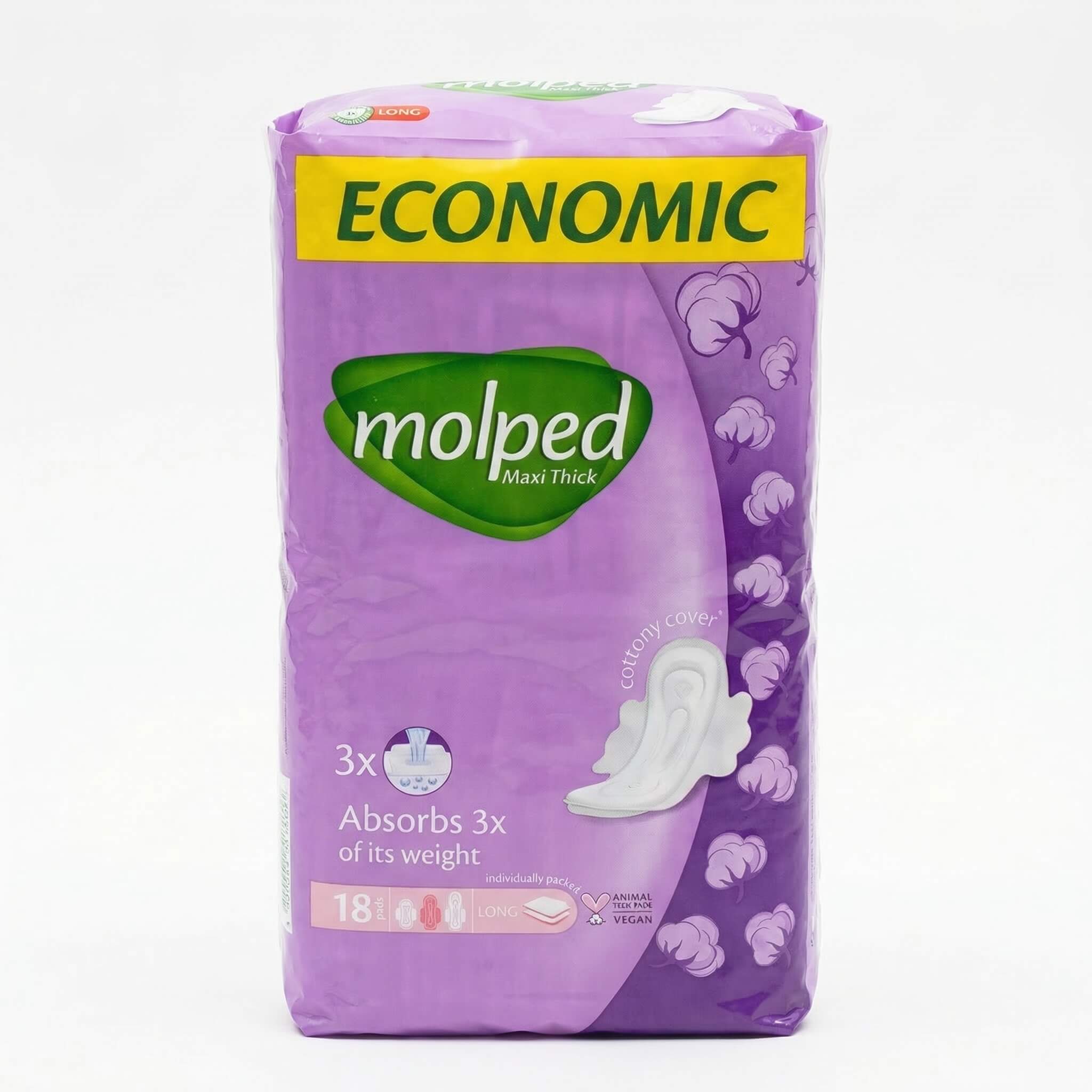 Molped Maxi Thick Long Sanitary Pads Economic Pack