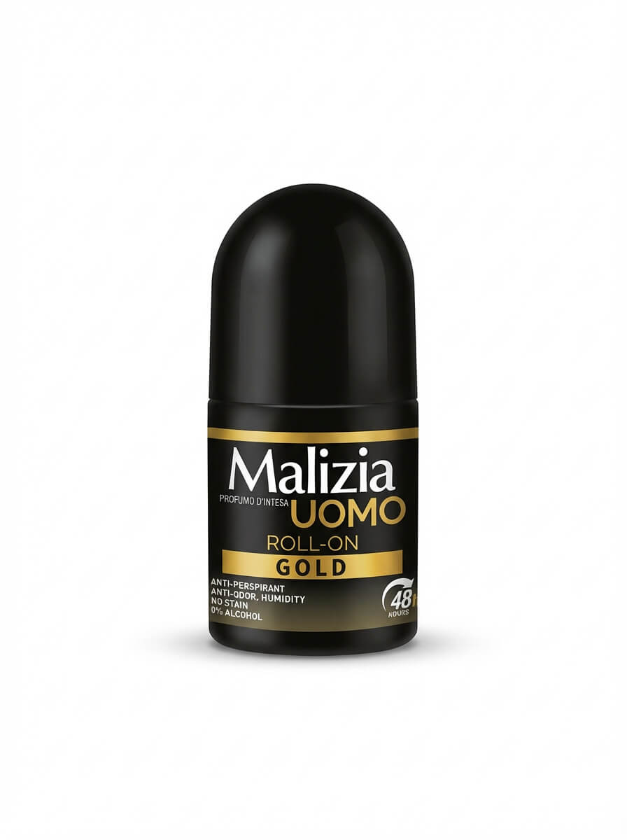 Malizia Uomo Gold Roll-On Deodorant