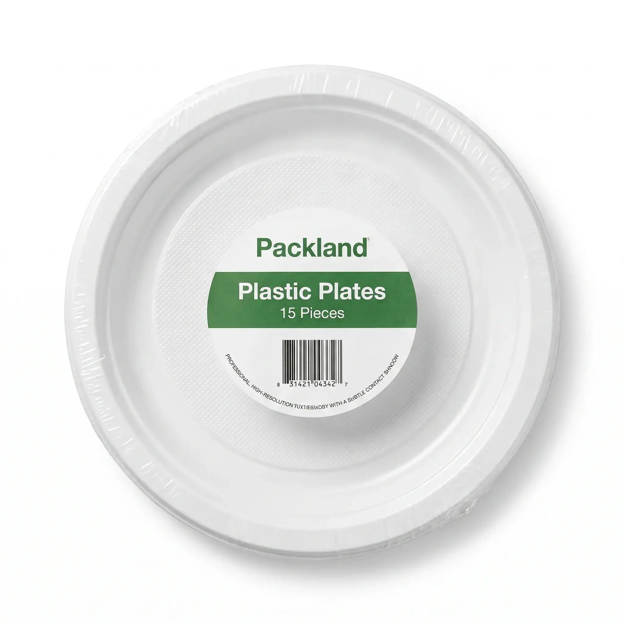 Packland Plastic Plates 15 Pieces