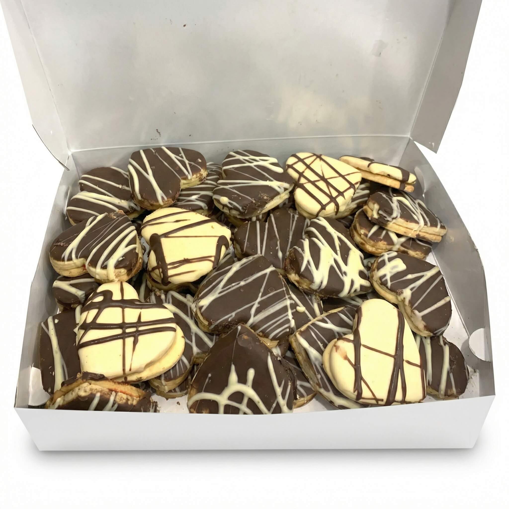 Heart-Shaped Petit Four Cookies