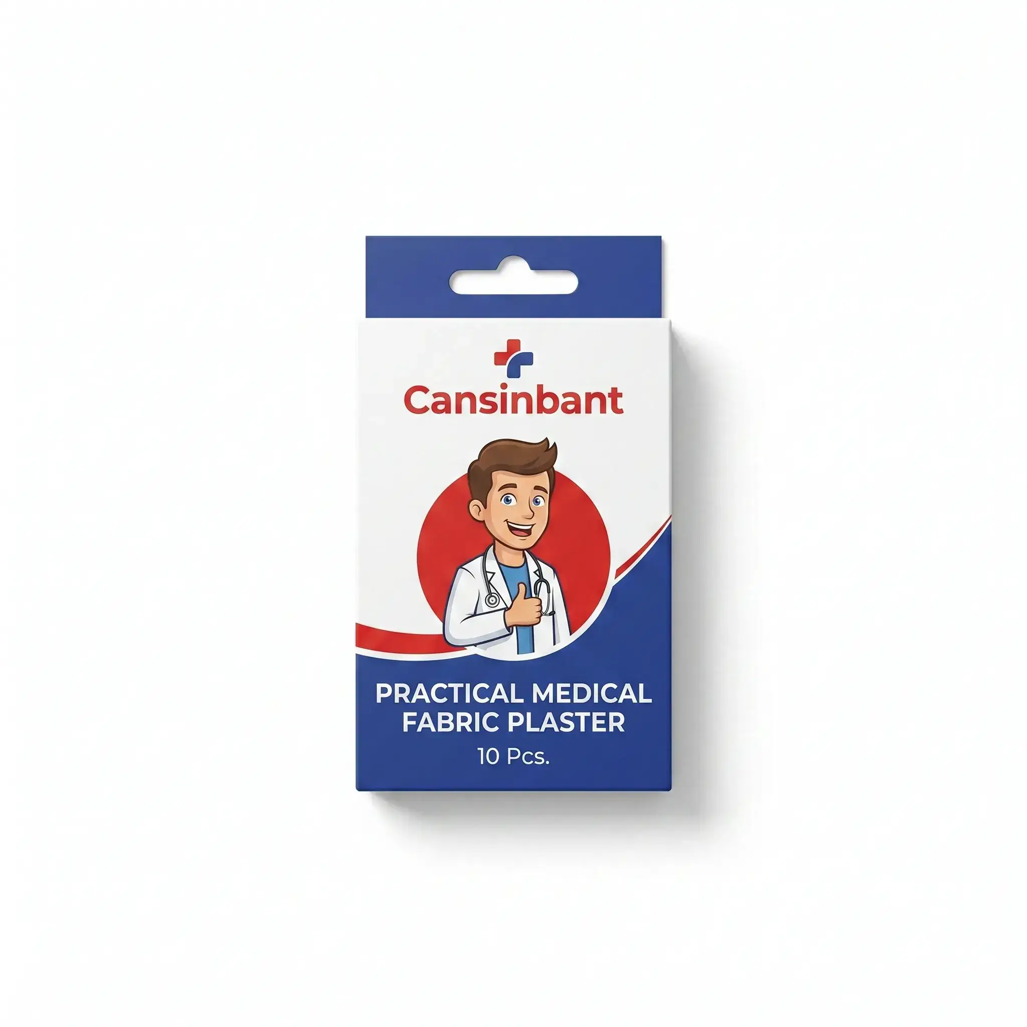 Cansinbant Practical Medical Fabric Plaster - 10 Pcs